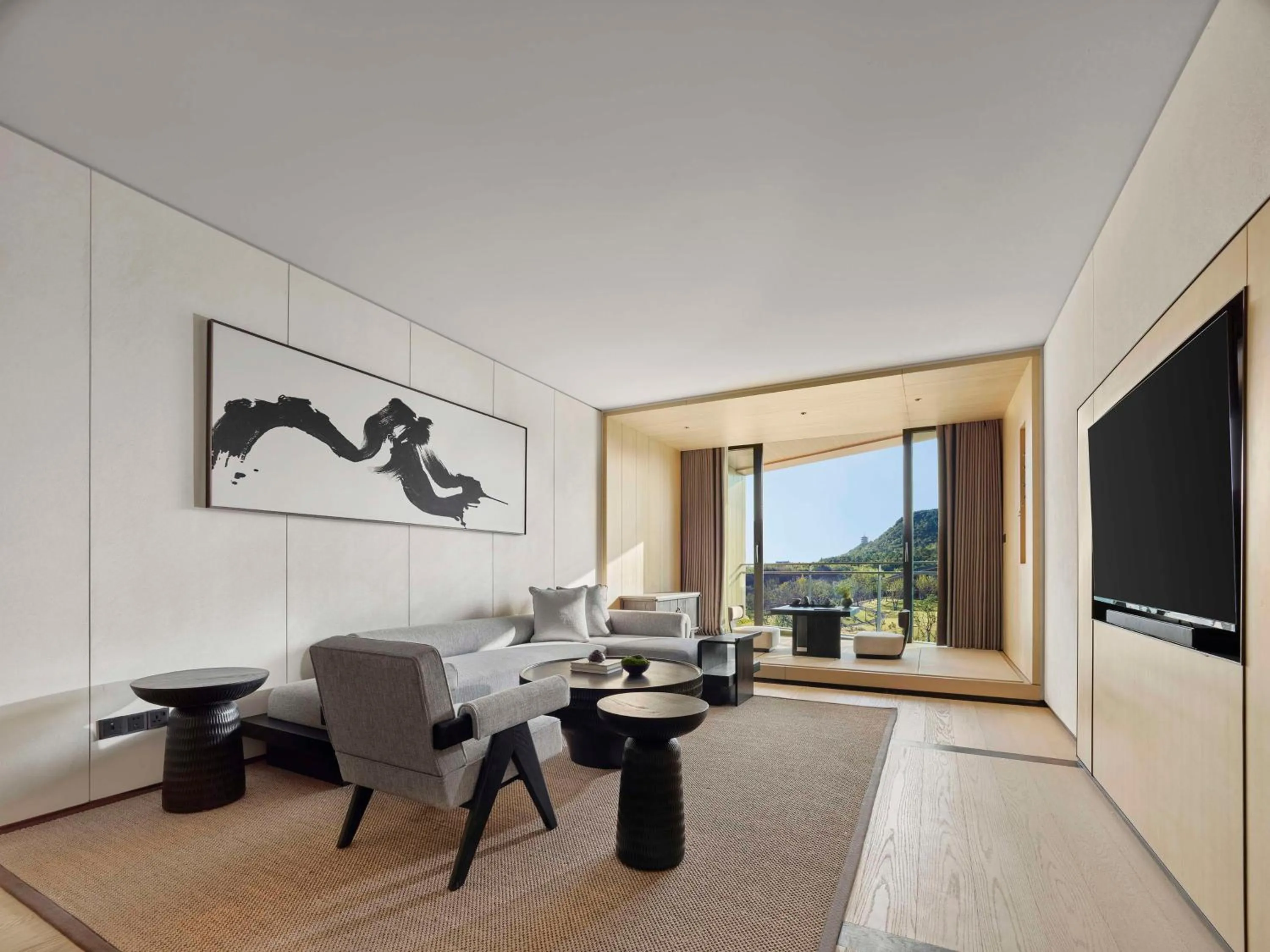 Living room in Hilton Nanjing Niushoushan