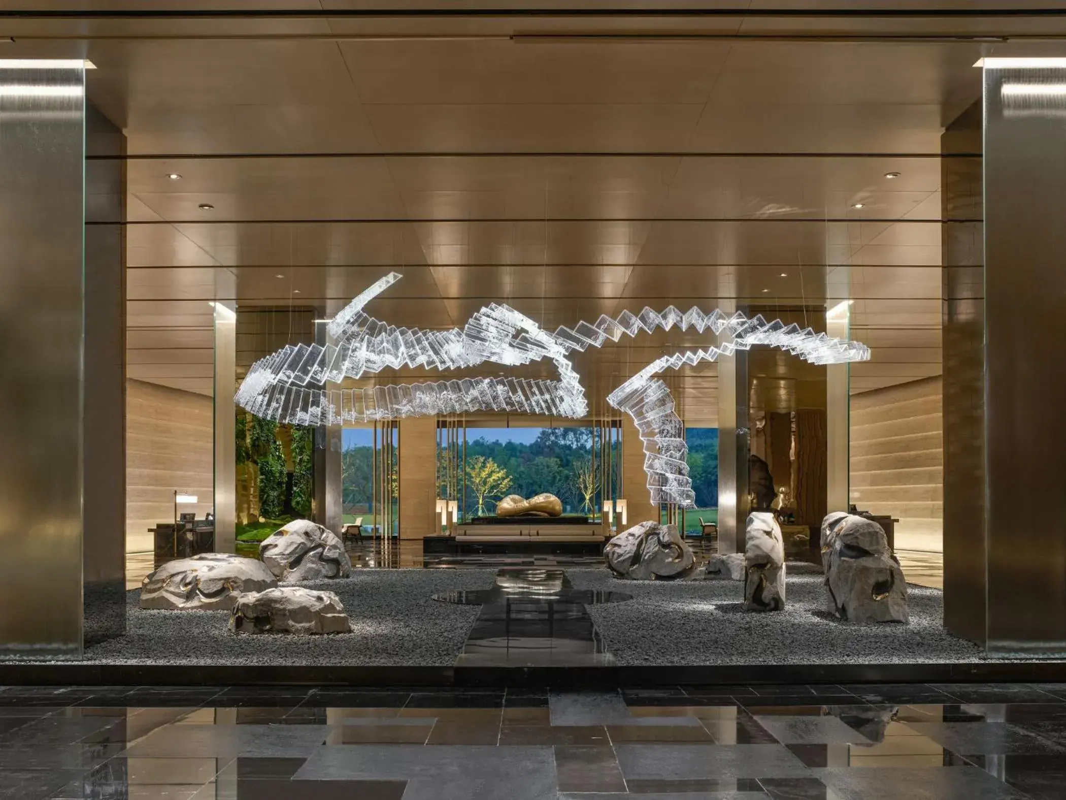 Lobby or reception in Hilton Nanjing Niushoushan Lobby or reception in Hilton Nanjing Niushoushan