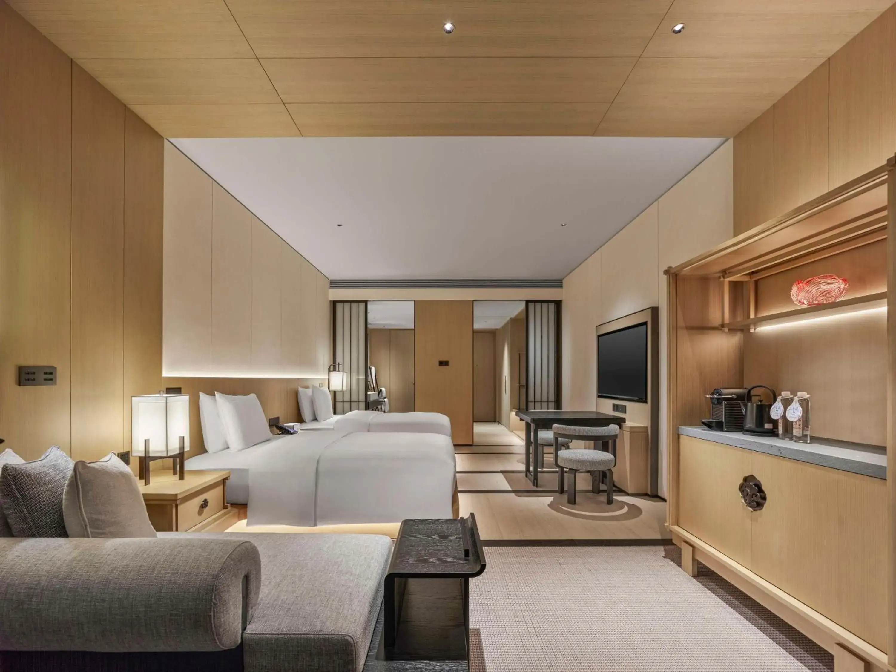 Deluxe Twin Room in Hilton Nanjing Niushoushan Deluxe Twin Room in Hilton Nanjing Niushoushan