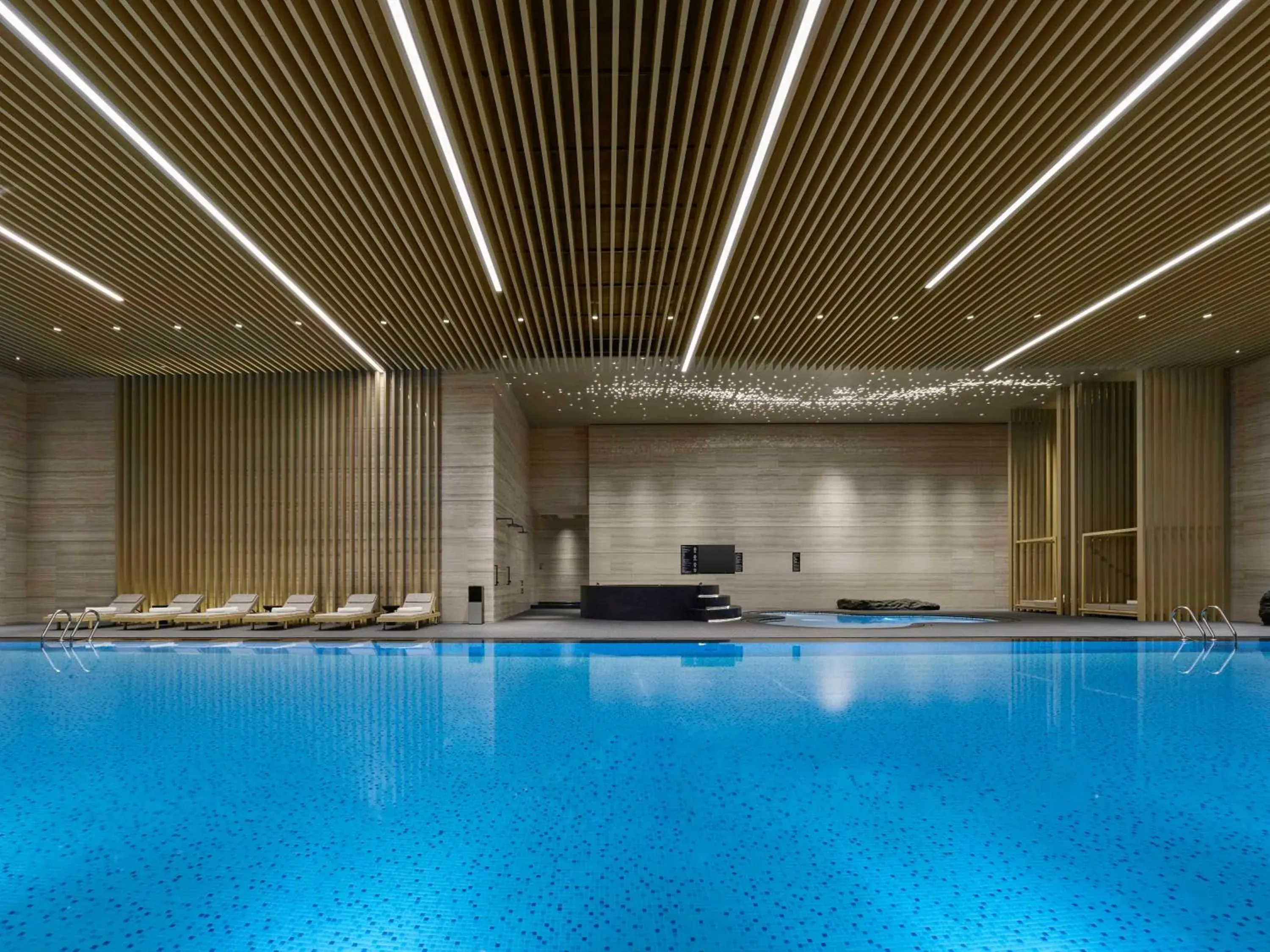 Pool view in Hilton Nanjing Niushoushan Pool view in Hilton Nanjing Niushoushan