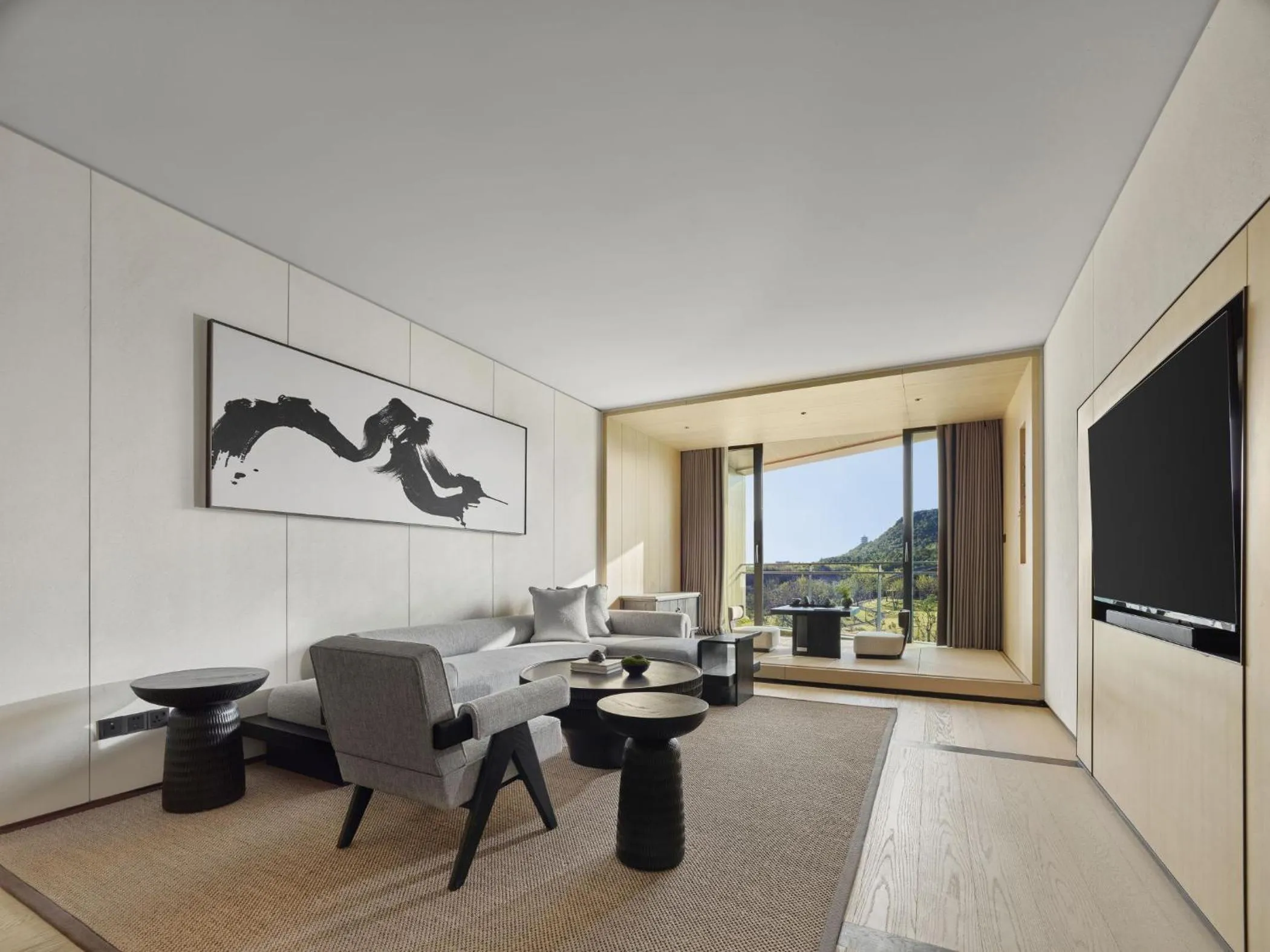 Living room in Hilton Nanjing Niushoushan