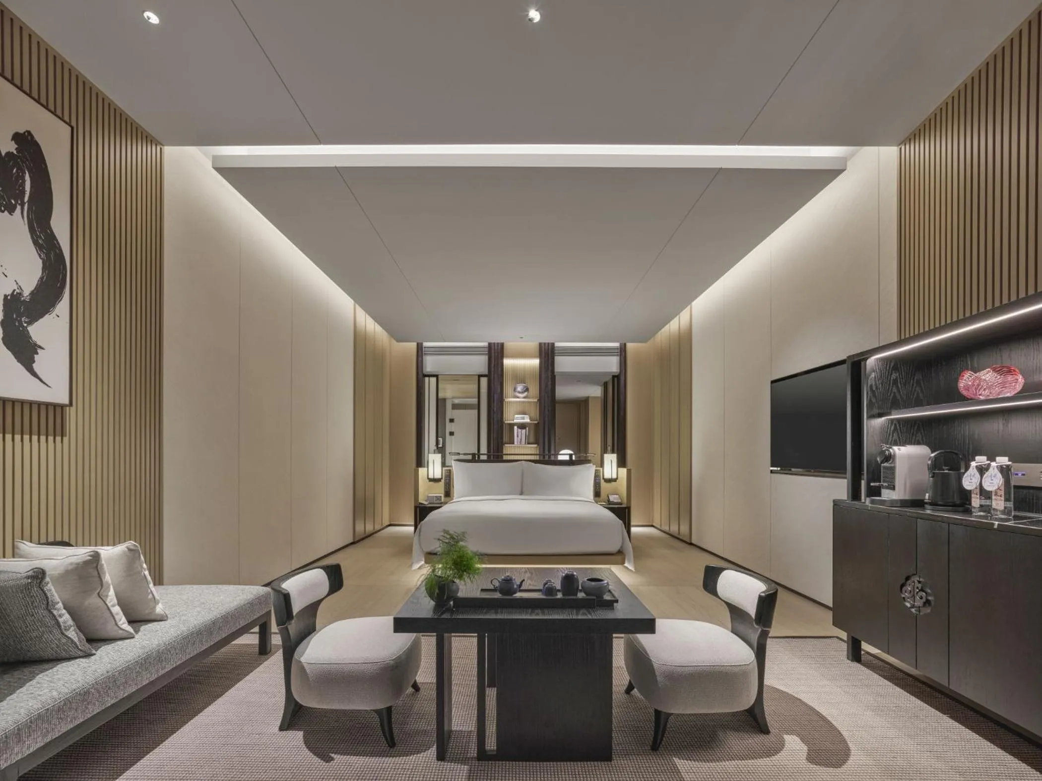 Bedroom, Bed in Hilton Nanjing Niushoushan