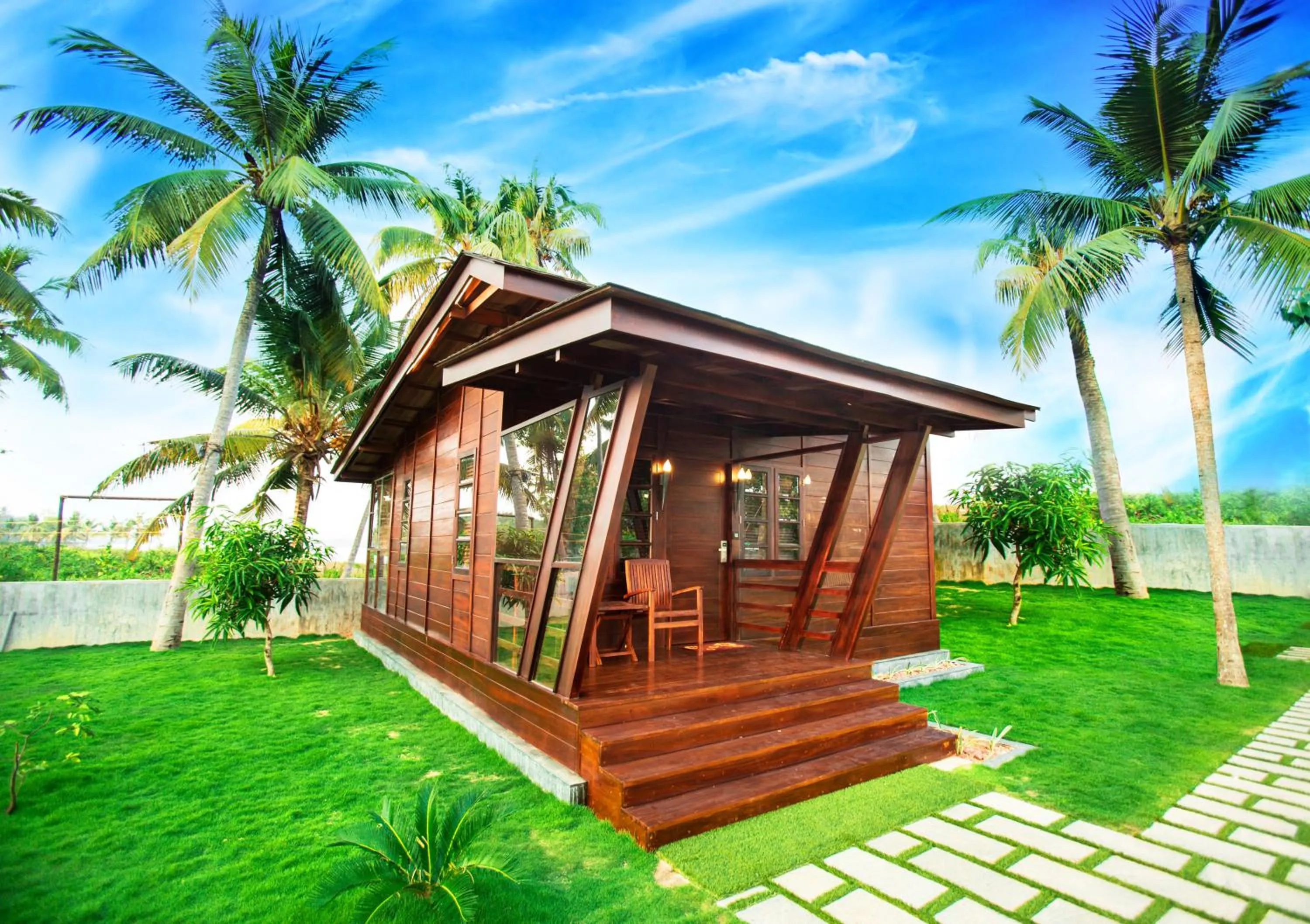 Garden view in Maliekal Heritance Cherai Beach Cochin