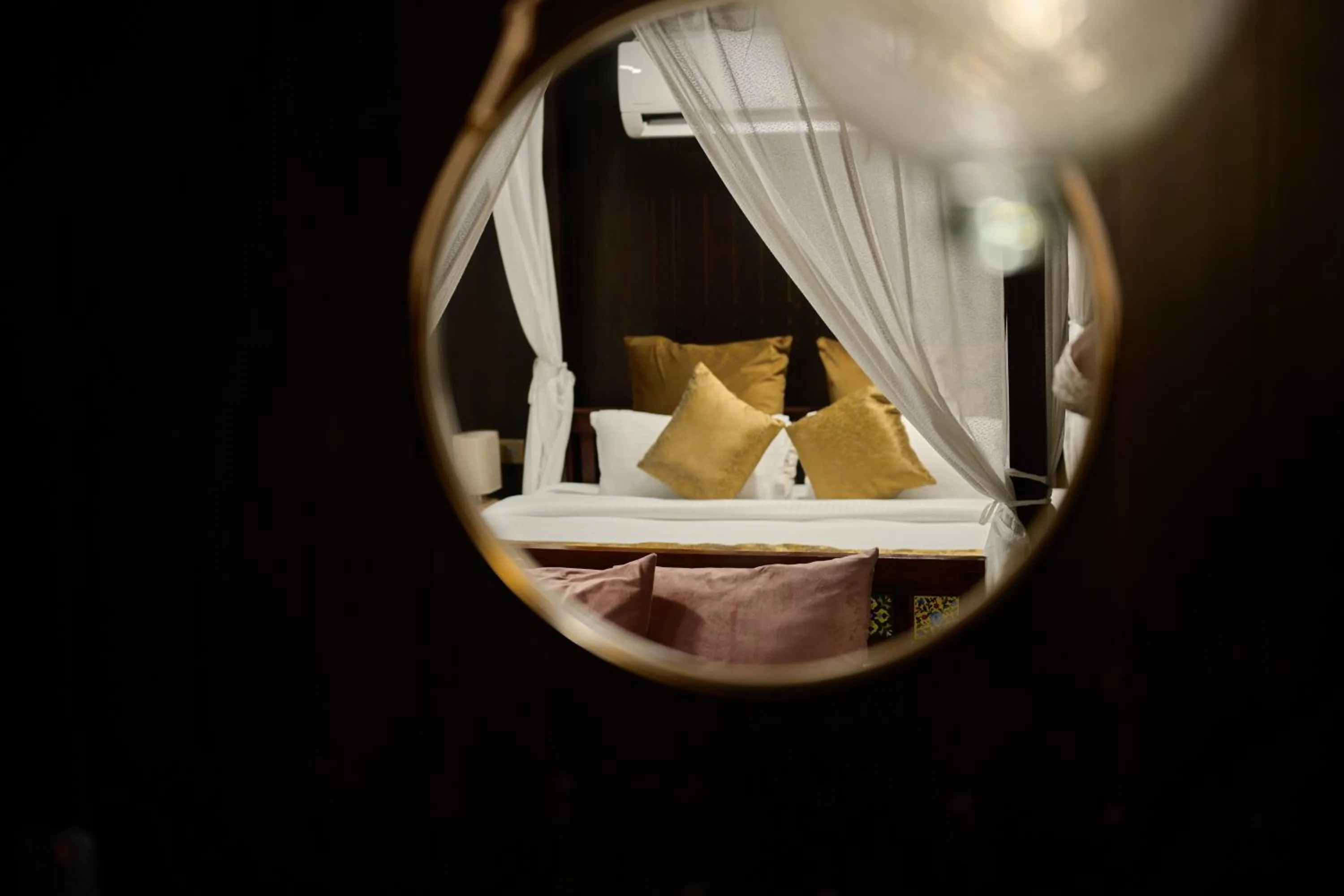 Bed in Maliekal Heritance Cherai Beach Cochin