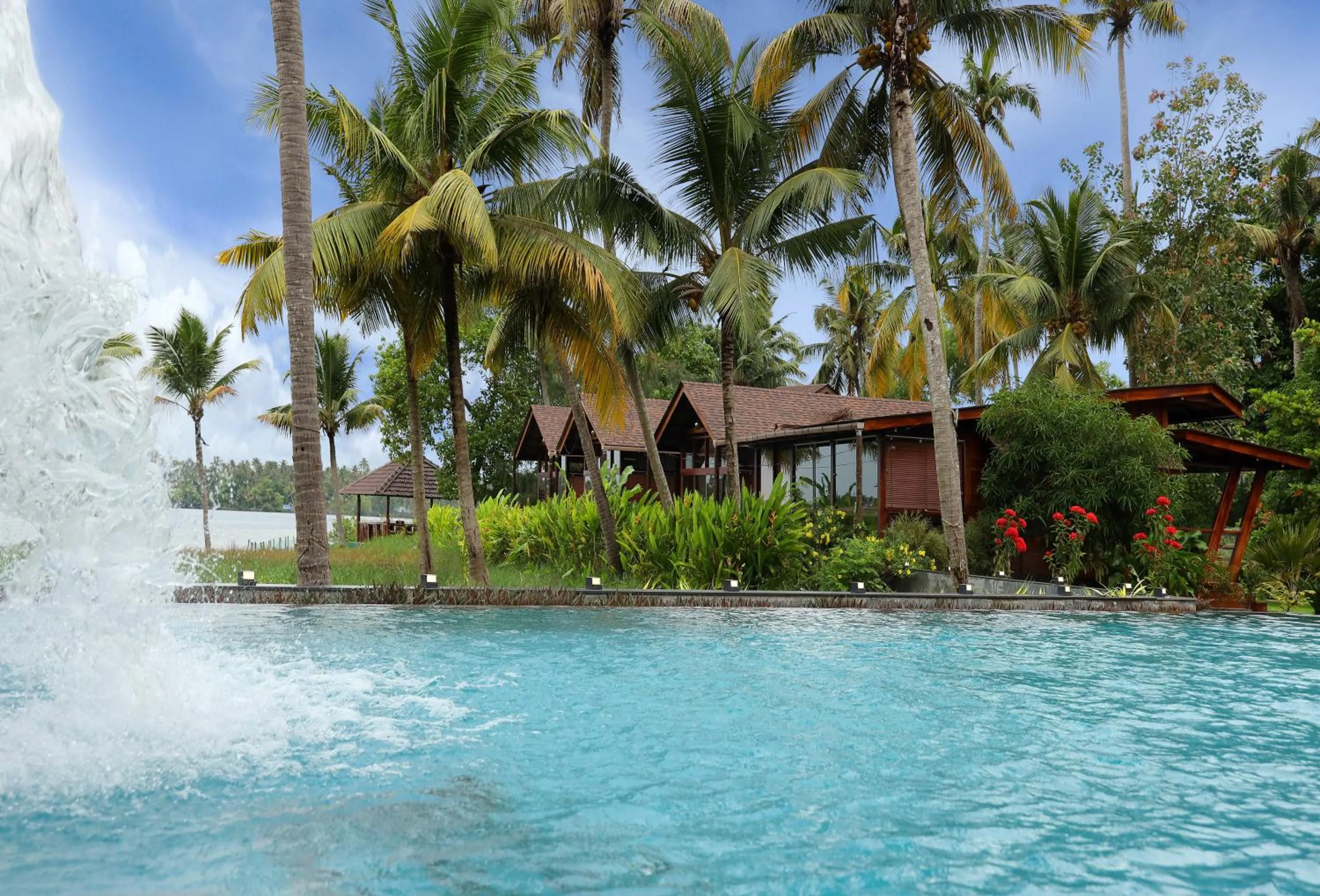 Pool view in Maliekal Heritance Cherai Beach Cochin