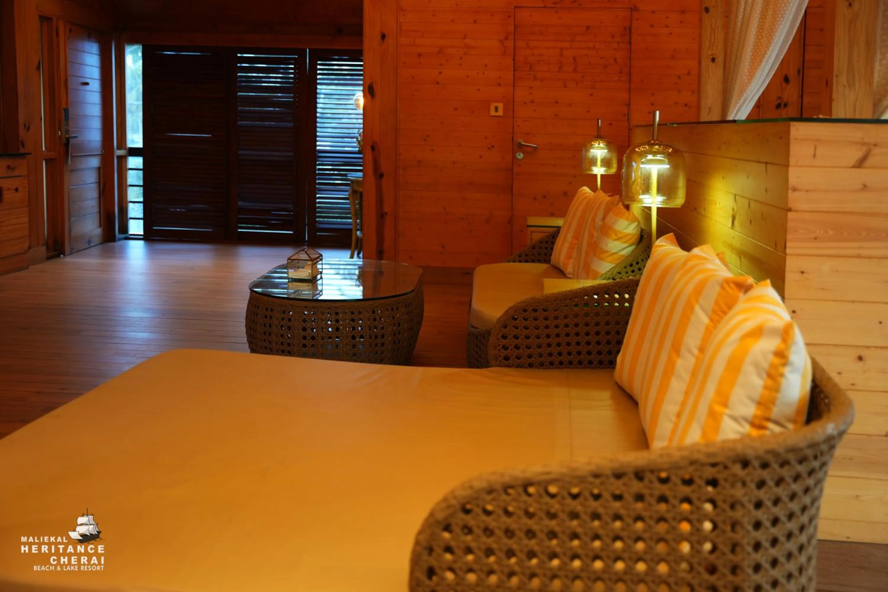 Bed in Maliekal Heritance Cherai Beach Cochin