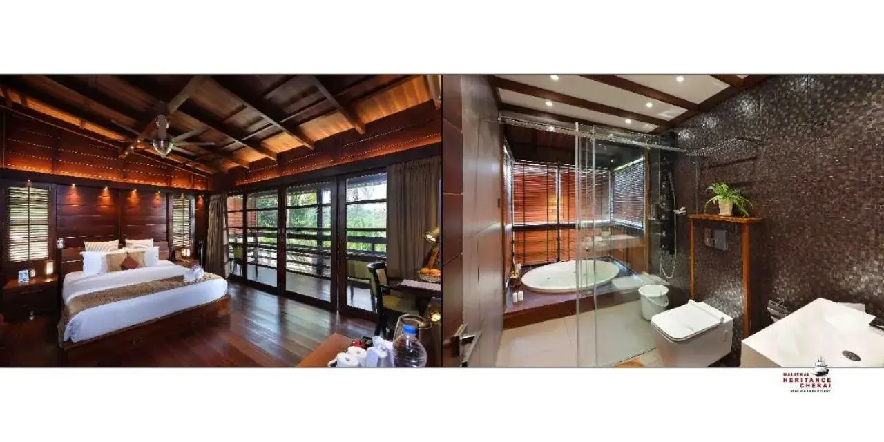 Wooden Cottage With Jacuzzi in Maliekal Heritance Cherai Beach Cochin Wooden Cottage With Jacuzzi in Maliekal Heritance Cherai Beach Cochin