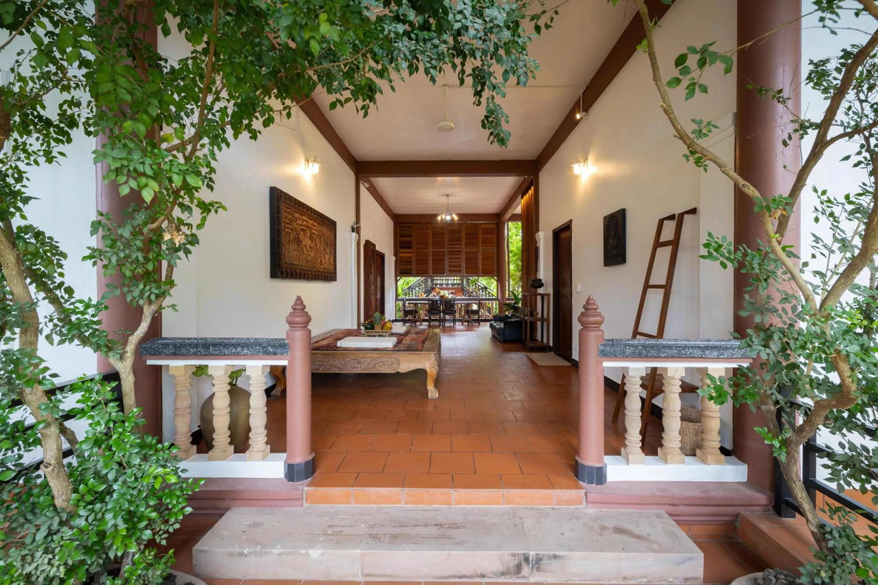 Seating area in Atoh's Maison