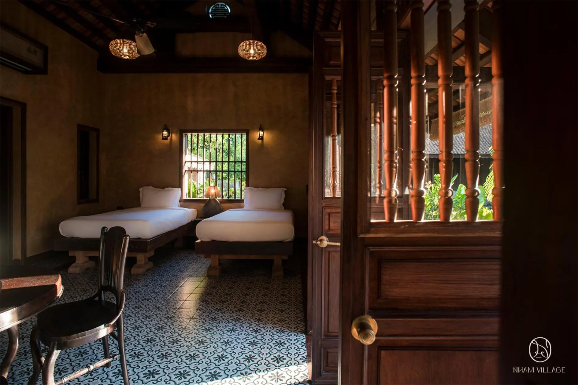 Bedroom, Bed in Nham Village Resort