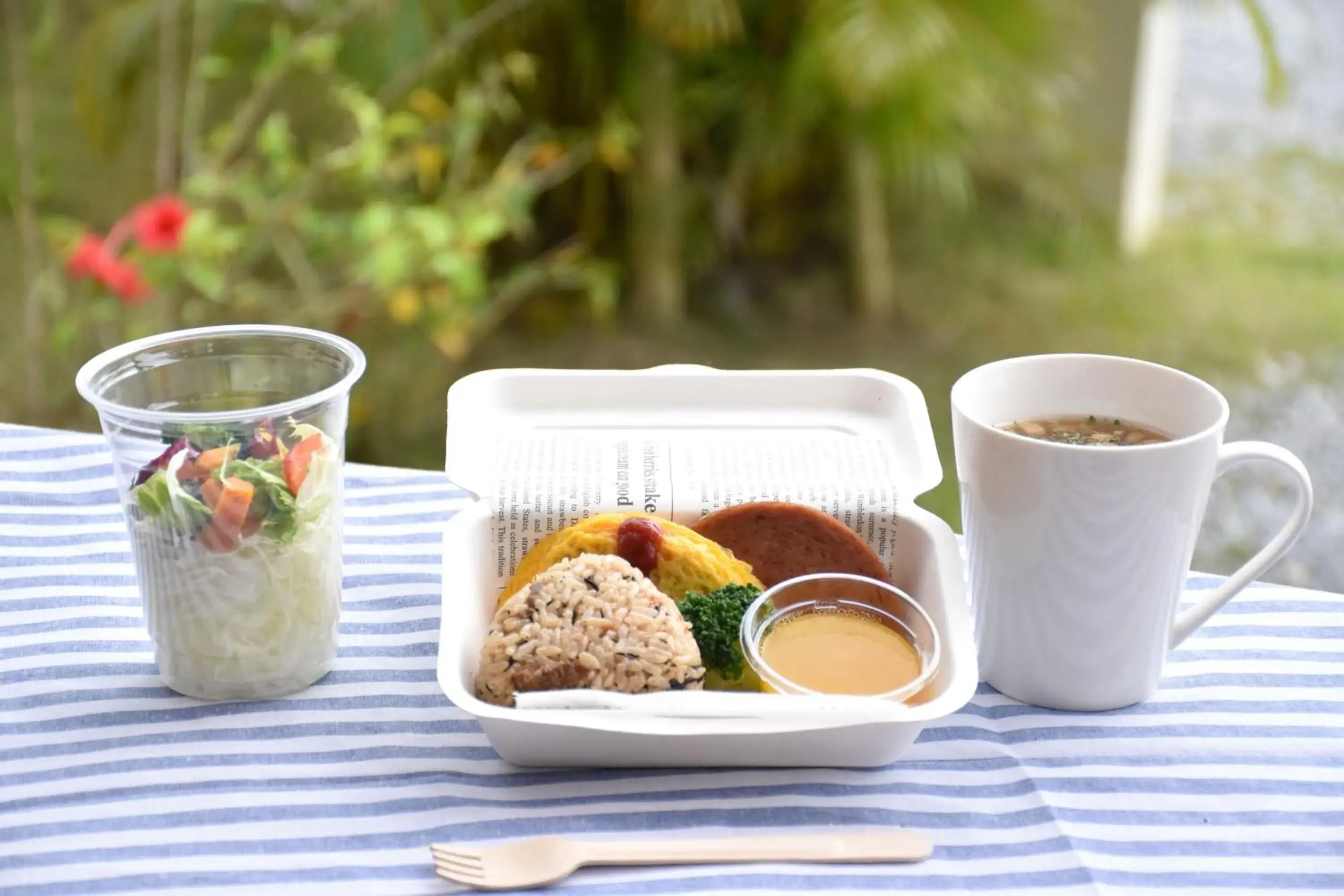 Breakfast in Churaumi Village Breakfast in Churaumi Village