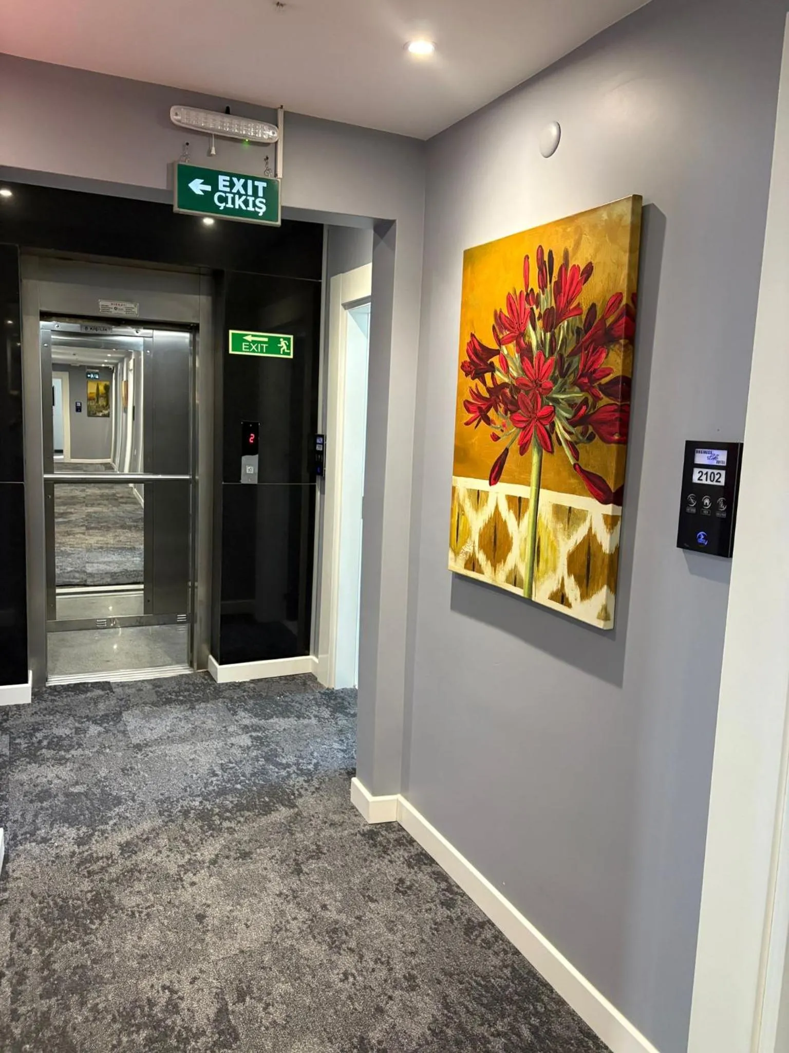 Decorative detail in Business Life Hotel Güneşli