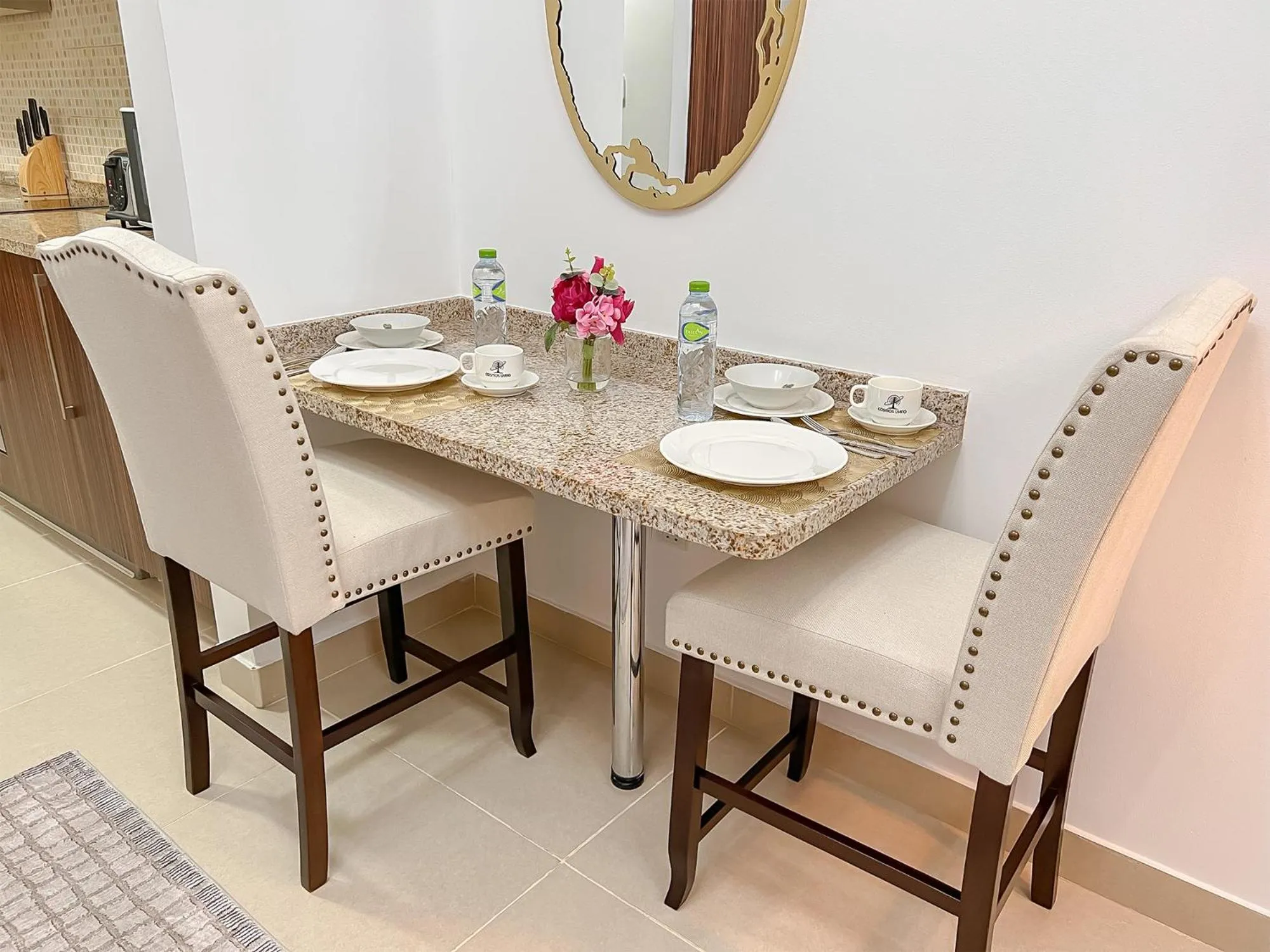 Seating area in Cosmos Living Luxurious Studio Near Metro