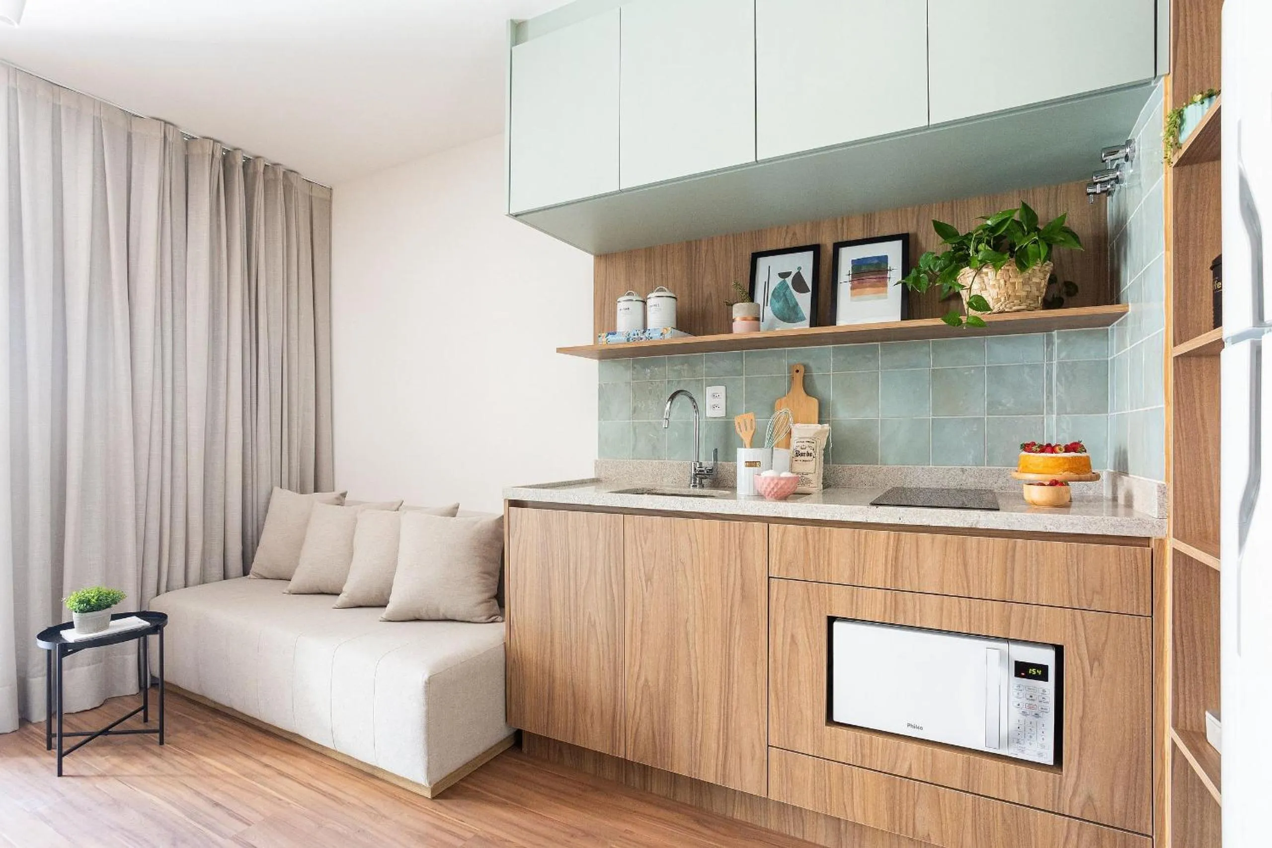 Kitchen or kitchenette in DSG Itaim by Conviva