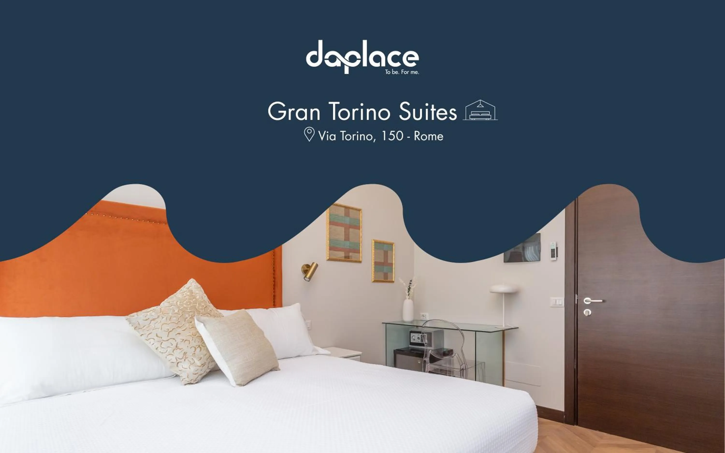 Text overlay, Bed in Daplace - Gran Torino Suites