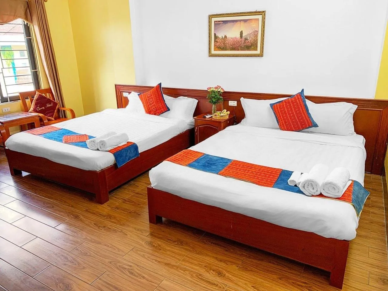 Bed in Cherry Hotel