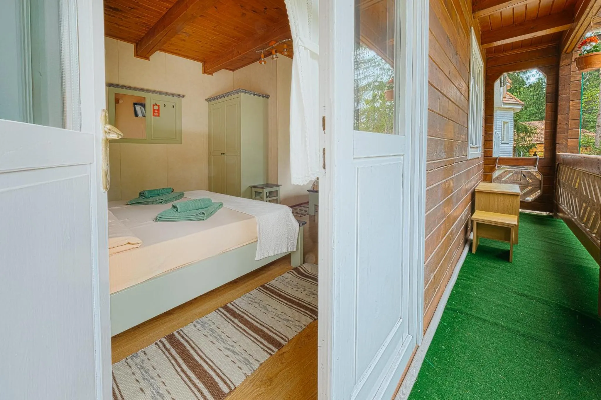 Balcony/Terrace in Pensiunea Vanatorul