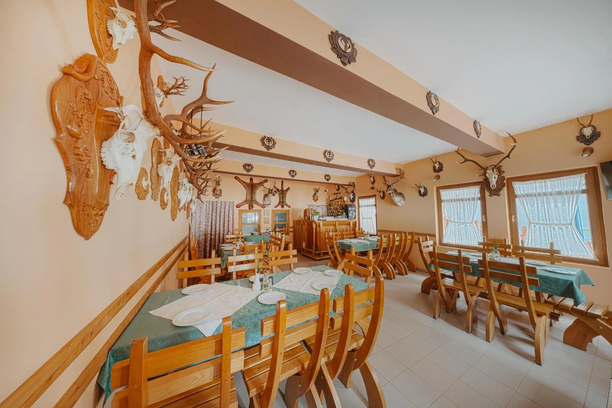 Restaurant/places to eat in Pensiunea Vanatorul