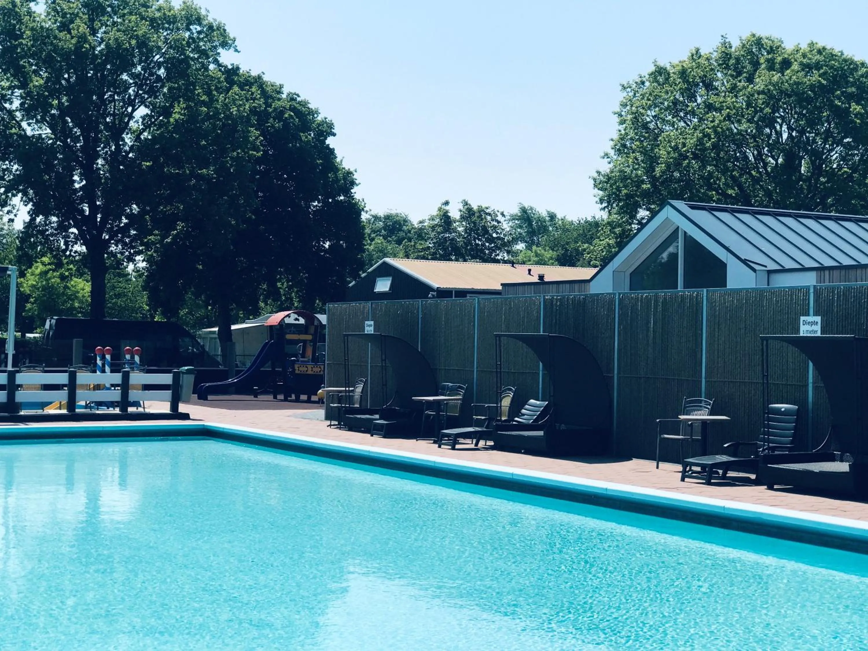 Swimming pool in Camping de Brem