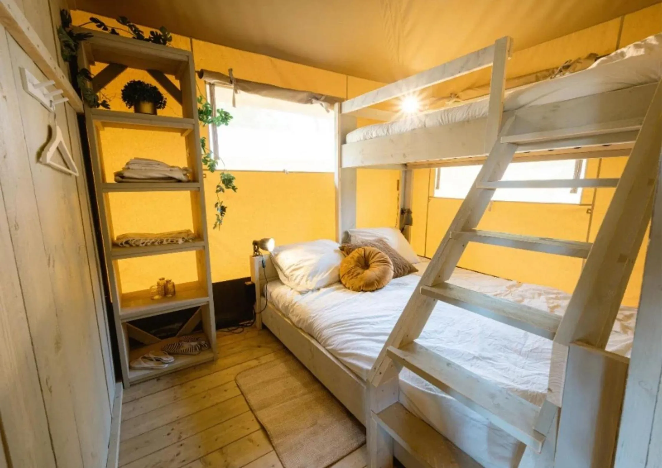 Bedroom, Bed in Camping de Brem