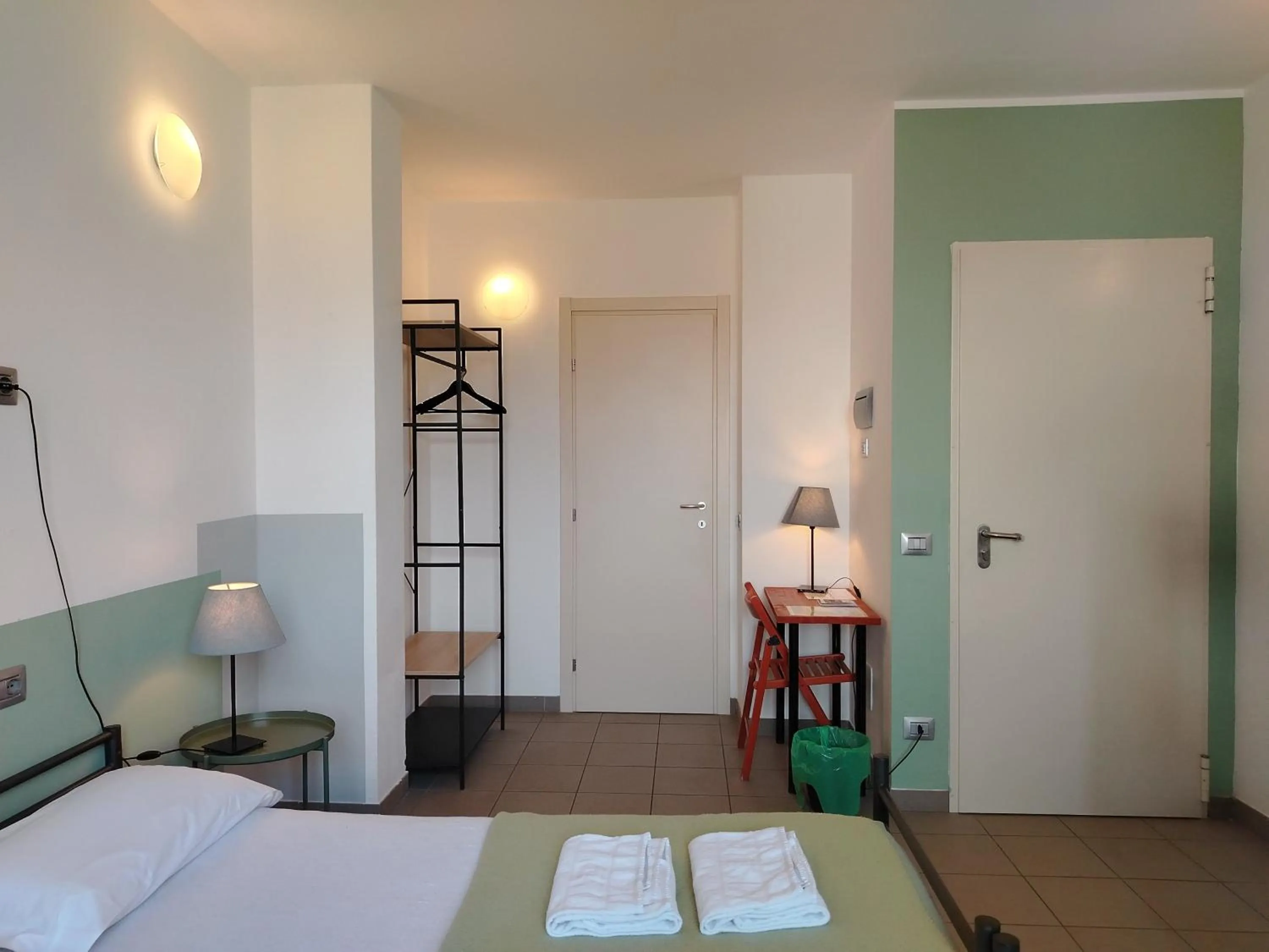 Bed in Lake Como Beach Hostel