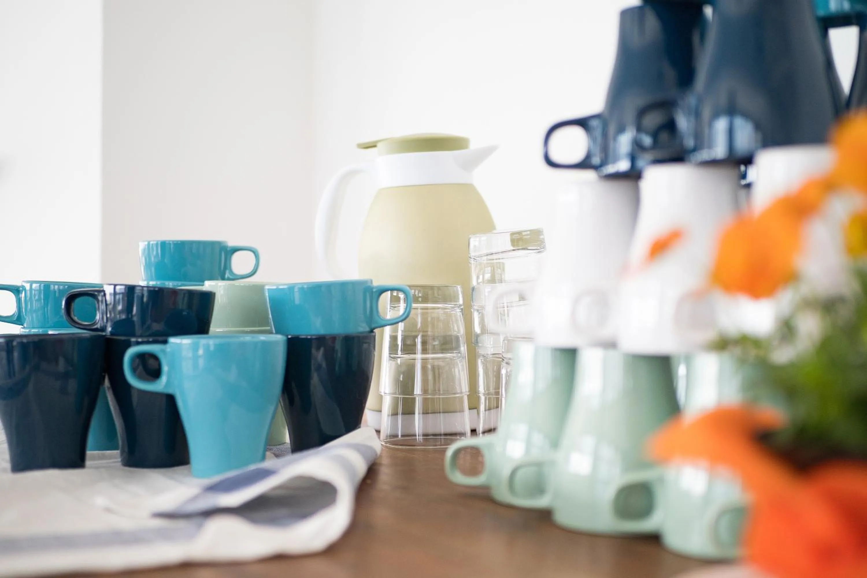 Italian breakfast in Lake Como Beach Hostel