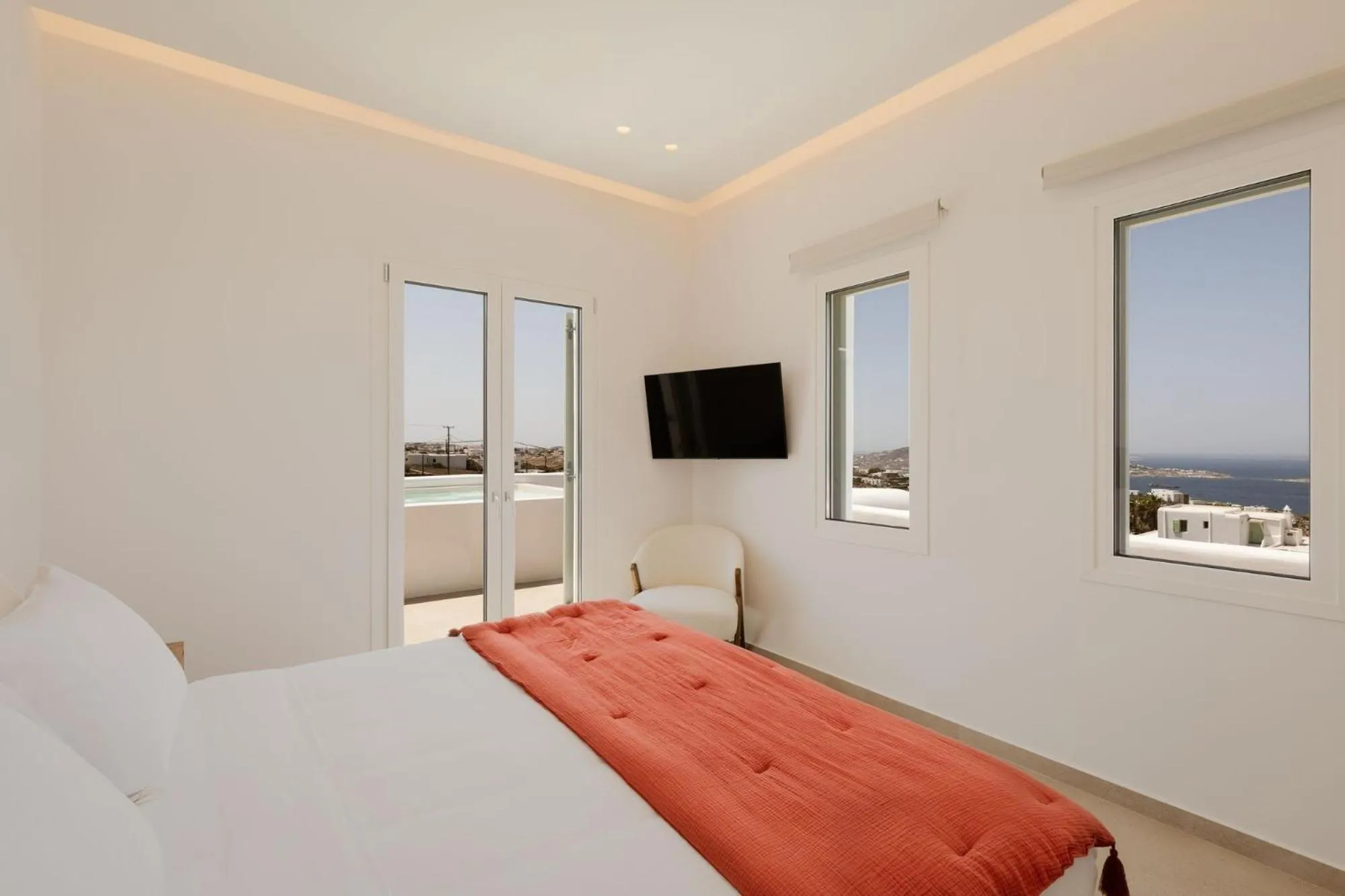 Bed in Aya Sofia Suites