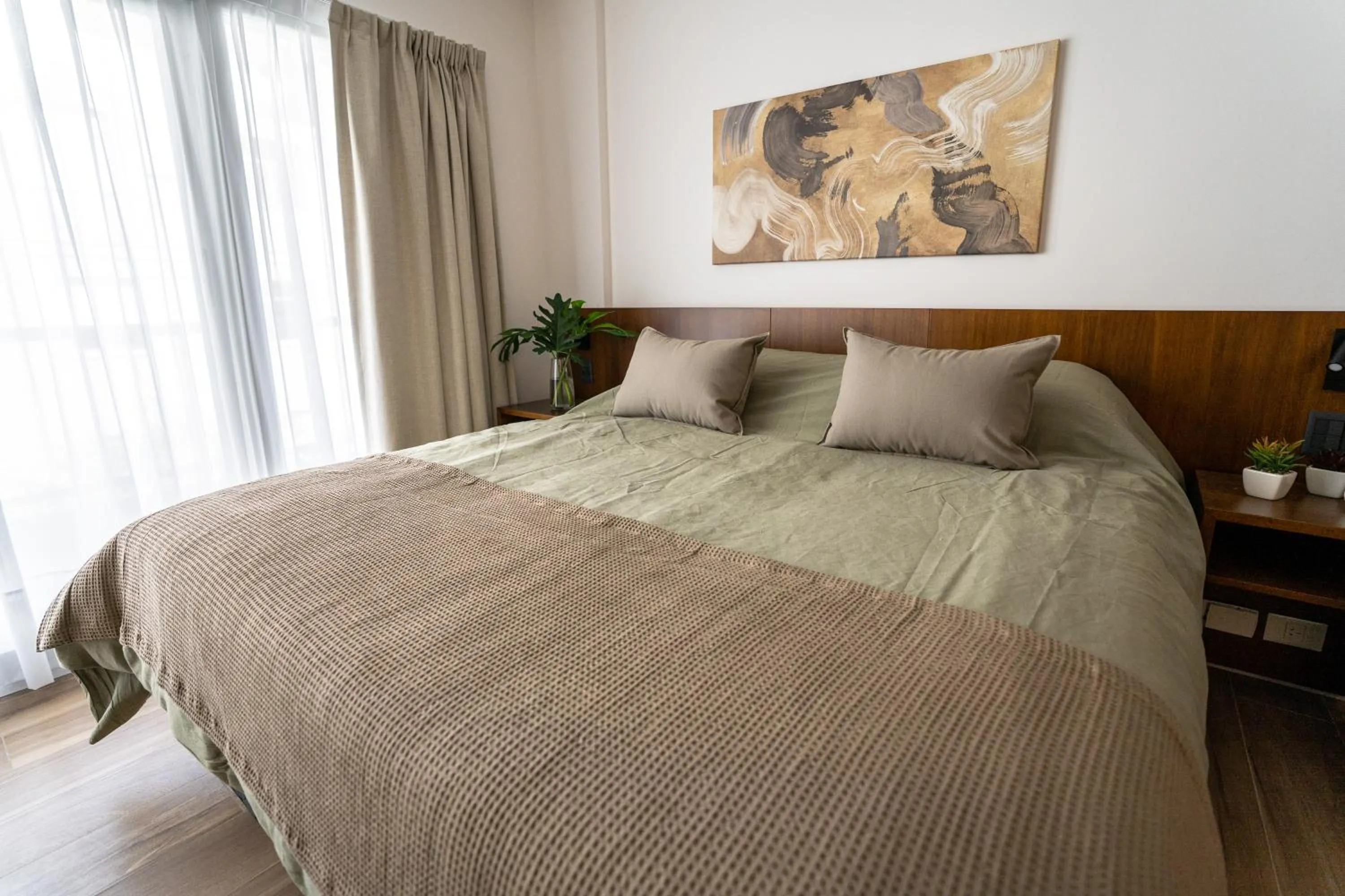 Bedroom, Bed in Barrancas Quality Apartments