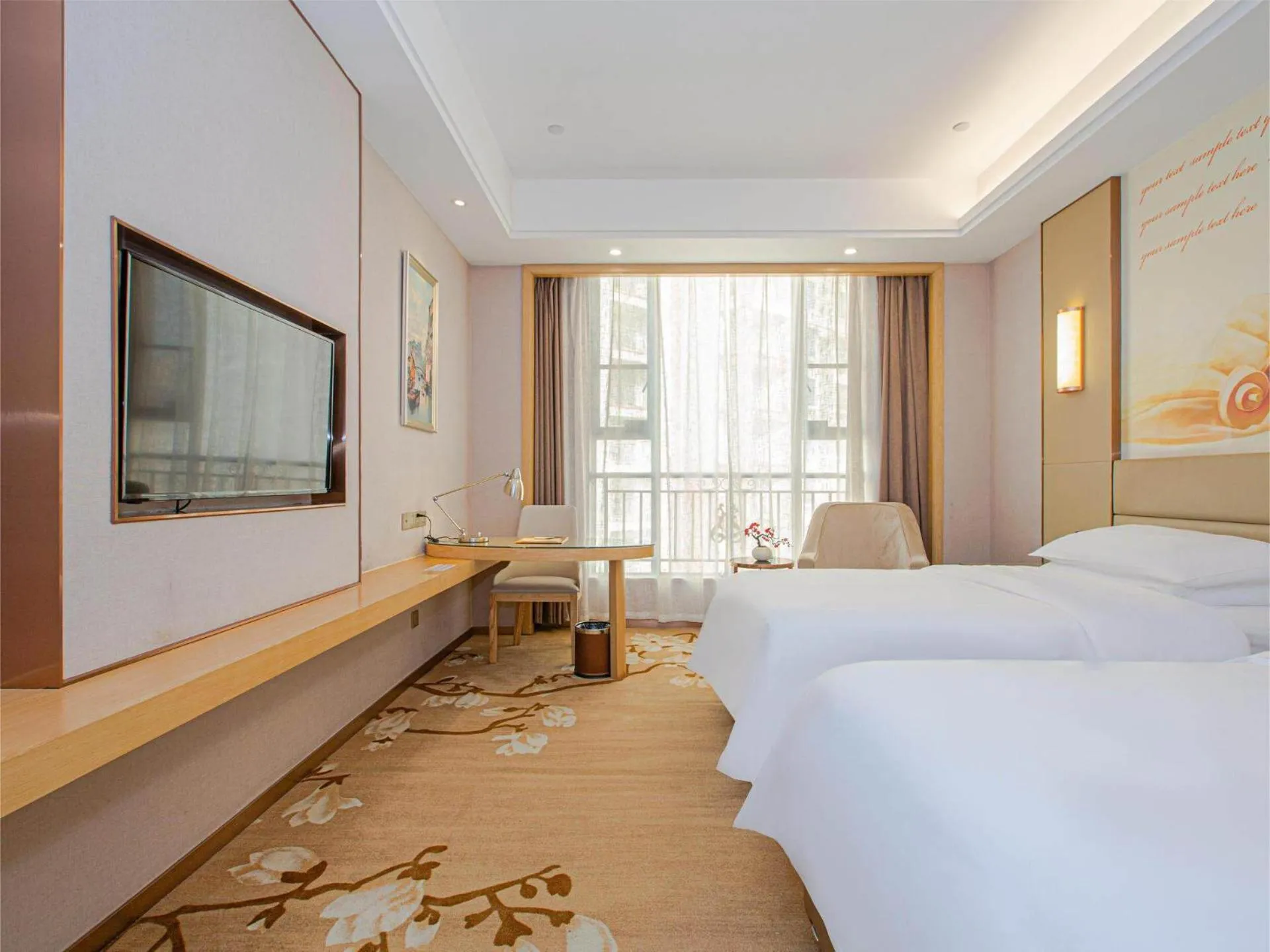 Bed in Vienna International Hotel Nanchang Qingshan Lake Wanda Plaza
