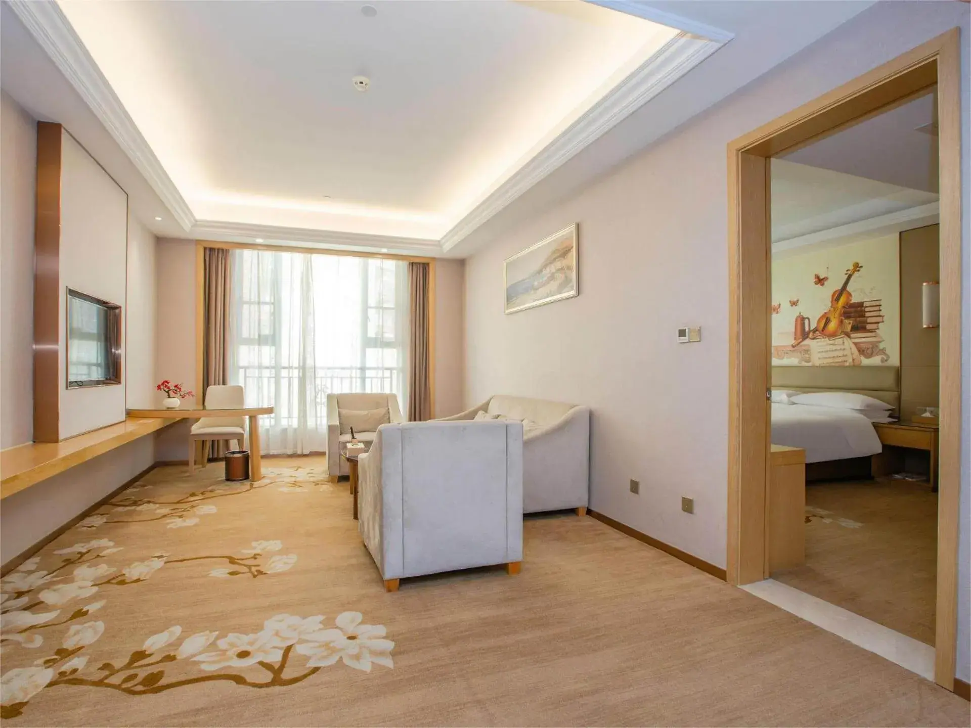 Bed in Vienna International Hotel Nanchang Qingshan Lake Wanda Plaza Bed in Vienna International Hotel Nanchang Qingshan Lake Wanda Plaza