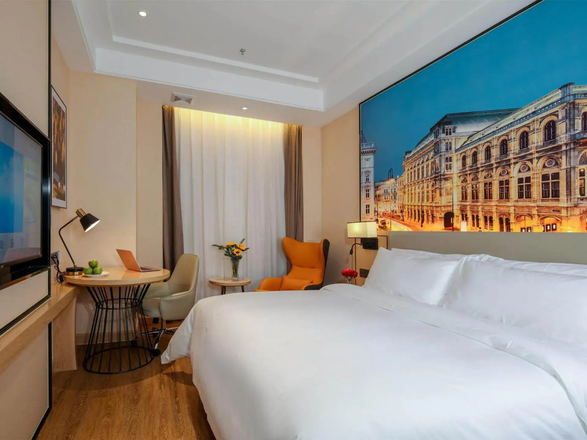 Bed in Vienna International Hotel Chongqing North Station Bed in Vienna International Hotel Chongqing North Station