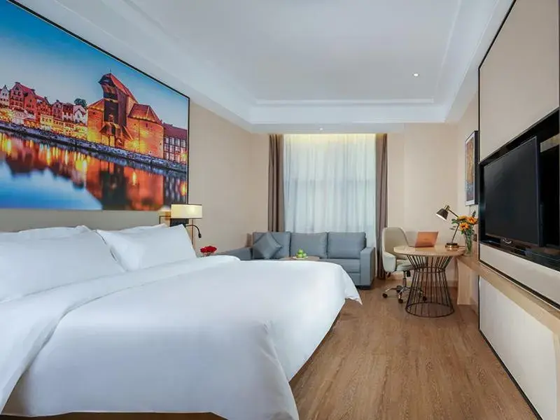 Bed in Vienna International Hotel Chongqing North Station Bed in Vienna International Hotel Chongqing North Station