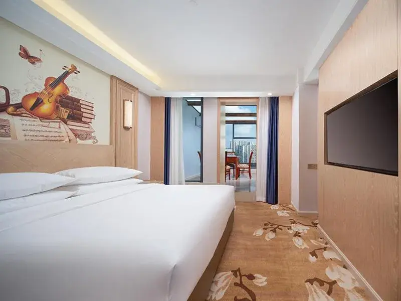 Bed in Vienna International Hotel Chongqing Yuanyangyuanboyuan Bed in Vienna International Hotel Chongqing Yuanyangyuanboyuan