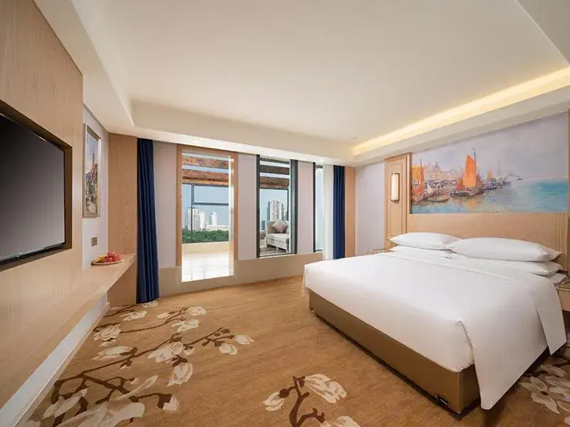 Bed in Vienna International Hotel Chongqing Yuanyangyuanboyuan Bed in Vienna International Hotel Chongqing Yuanyangyuanboyuan