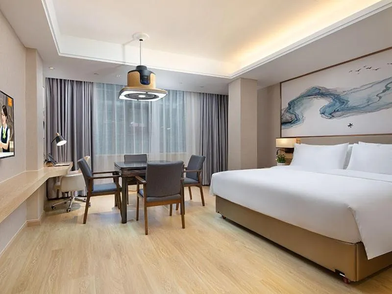 Bed in Vienna hotel Hunan Shaoyang Longhui Bus Station