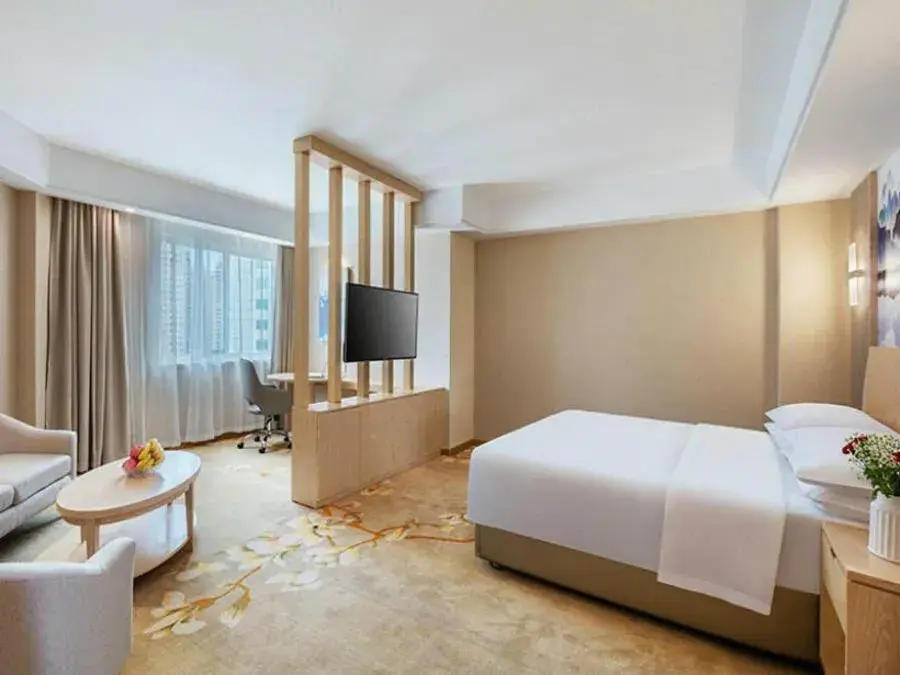 Bed in Vienna International Hotel Taizhou Wenling Branch Bed in Vienna International Hotel Taizhou Wenling Branch