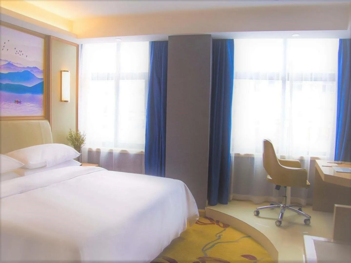 Bed in Vienna Hotel Lukou Airport