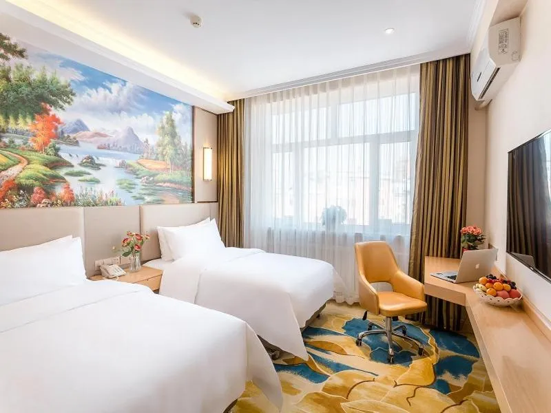 Bed in Vienna Classic Hotel Mudanjiang Railway Station