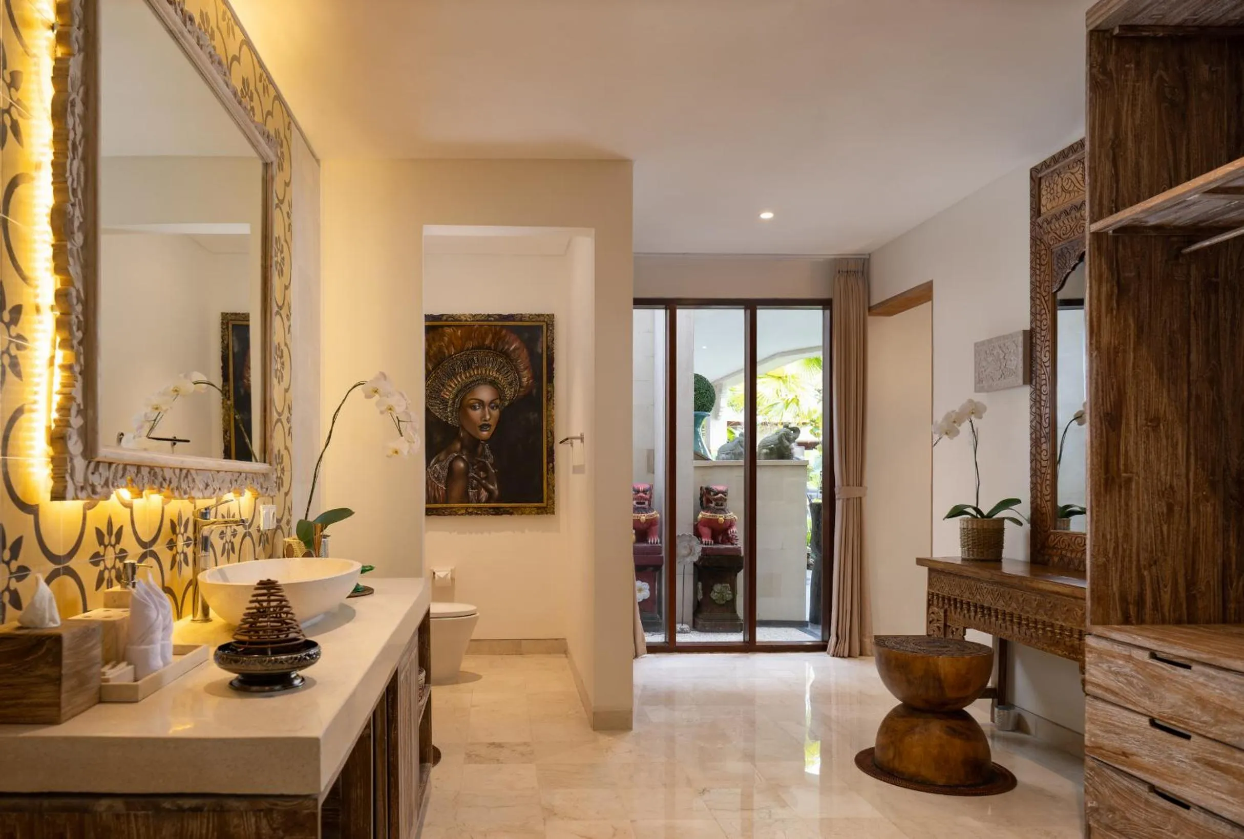 Bathroom in Villa Lembah Damai