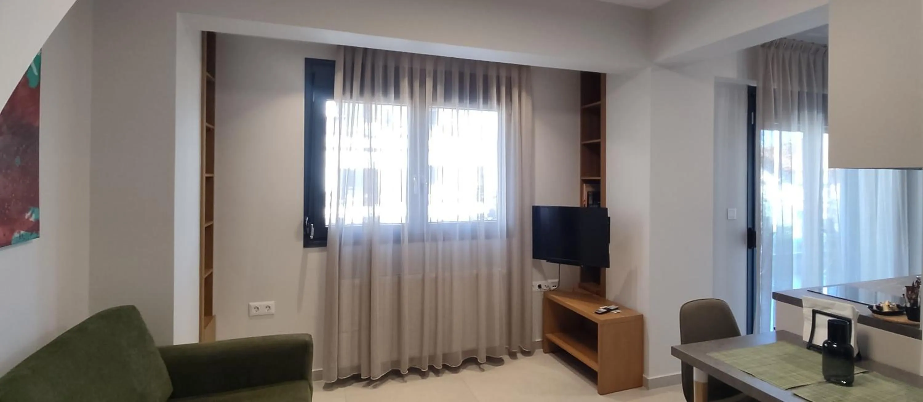 Living room in Toumba apartments