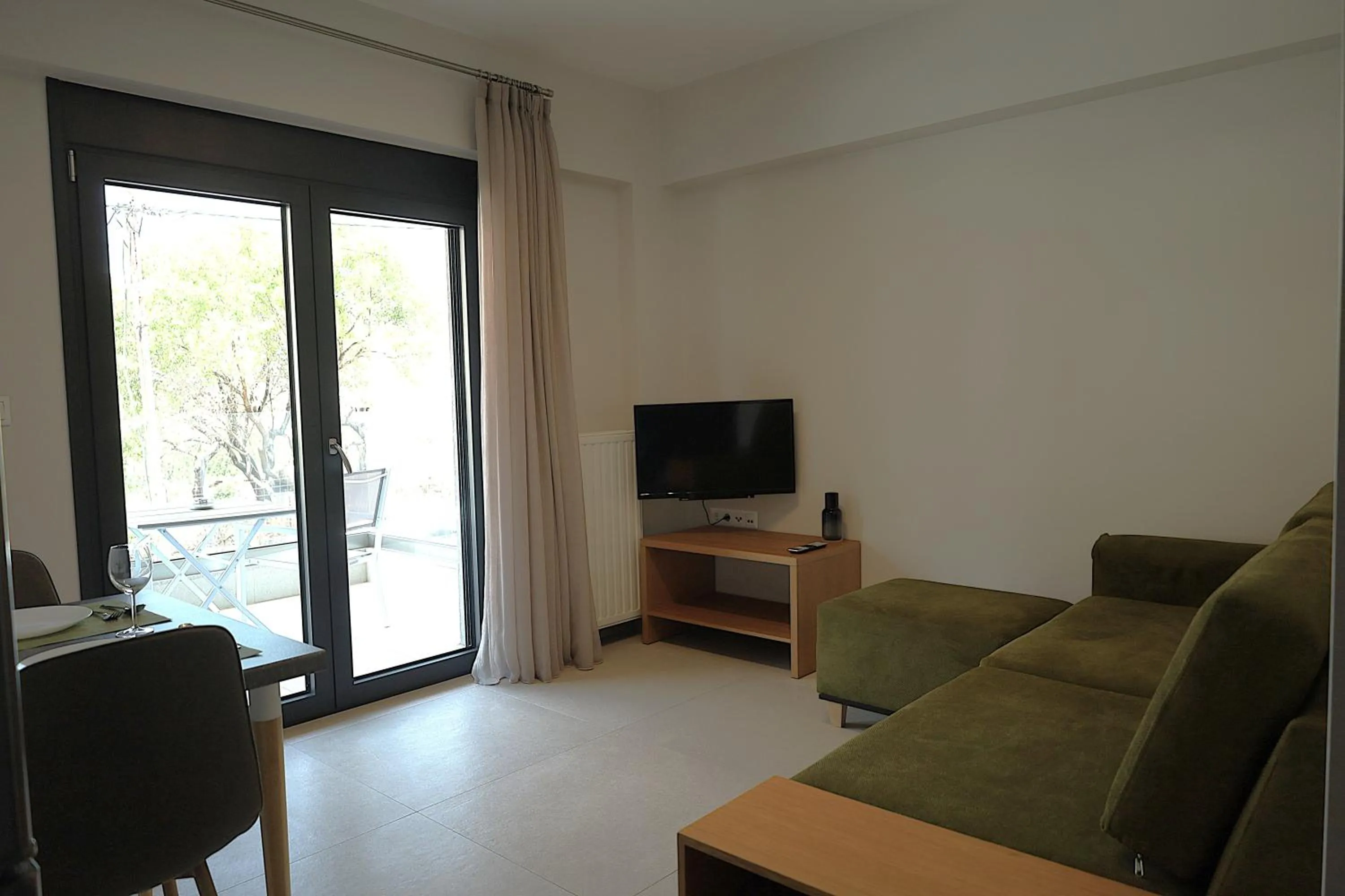 Living room in Toumba apartments