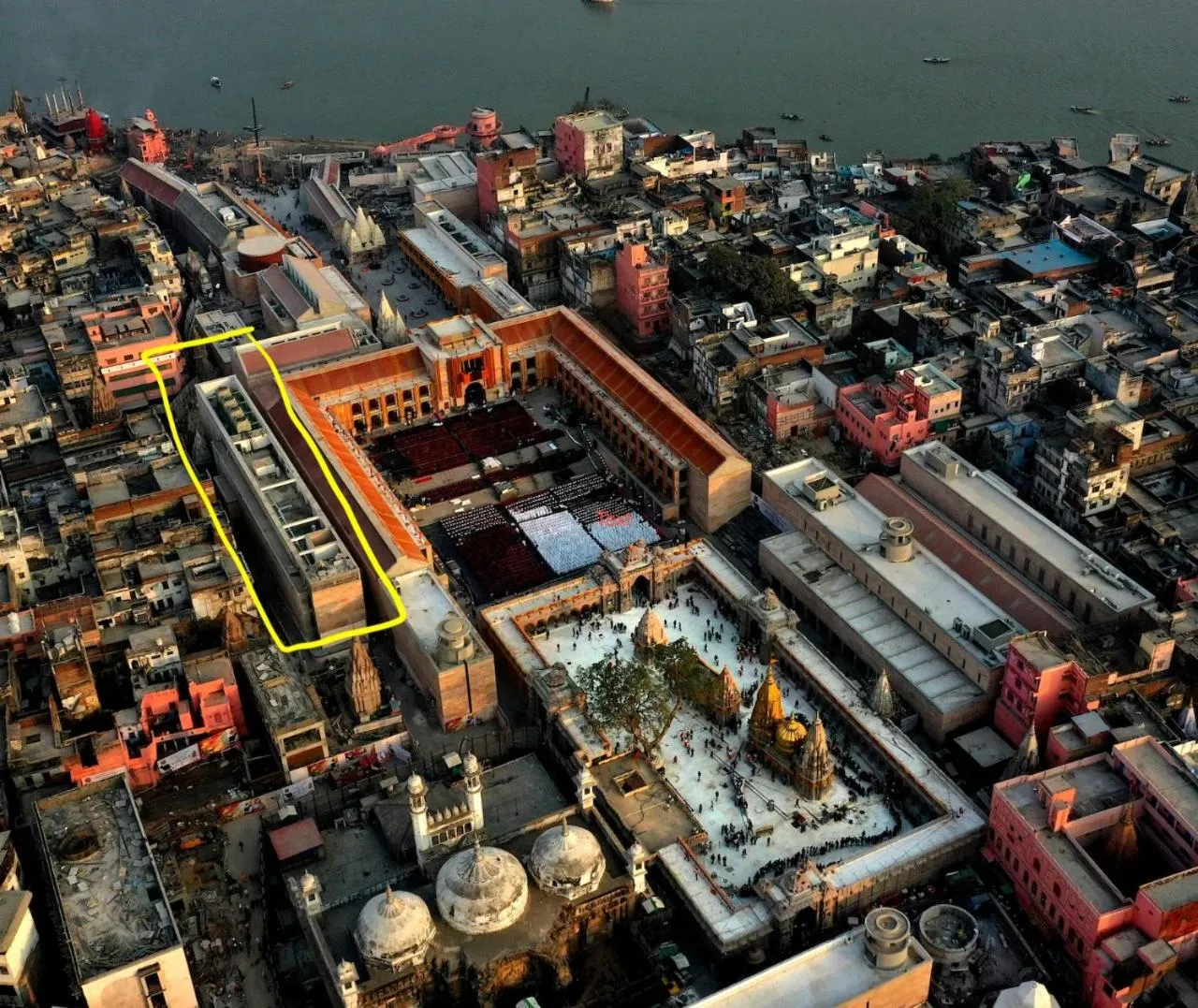 Property building in Southern Grand Kashi - Inside Kashi Vishwanath Temple Corridor