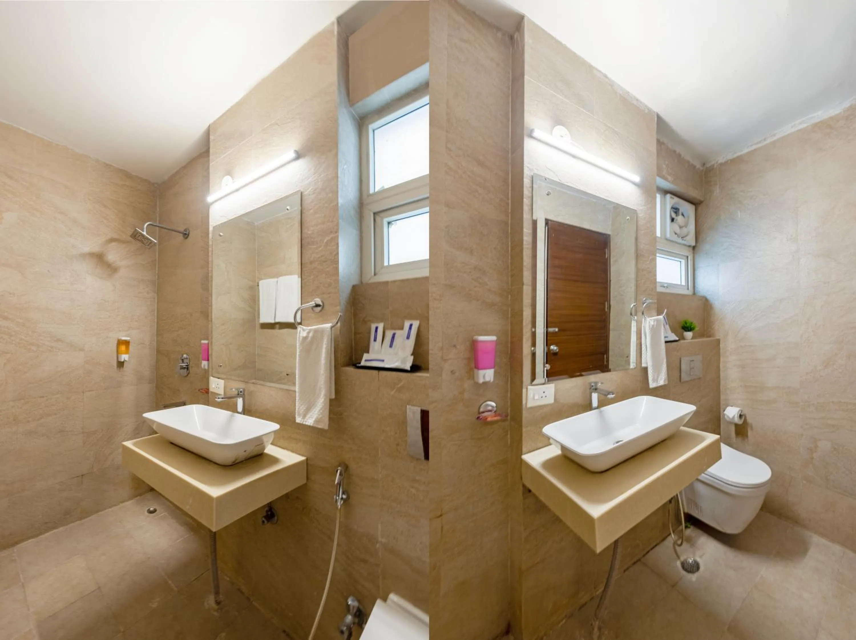 Bathroom in Aadat Hotel Subhash Chowk Gurgaon