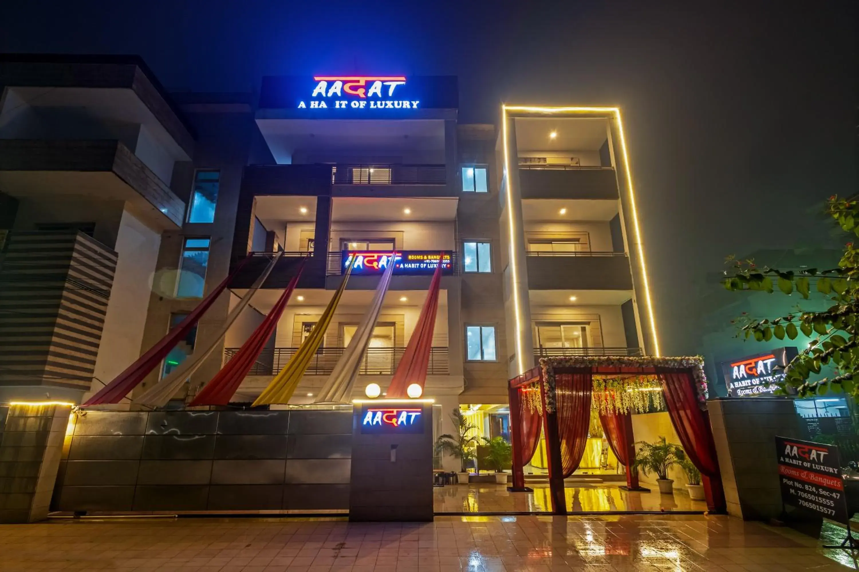 Facade/entrance in Aadat Hotel Subhash Chowk Gurgaon Facade/entrance in Aadat Hotel Subhash Chowk Gurgaon