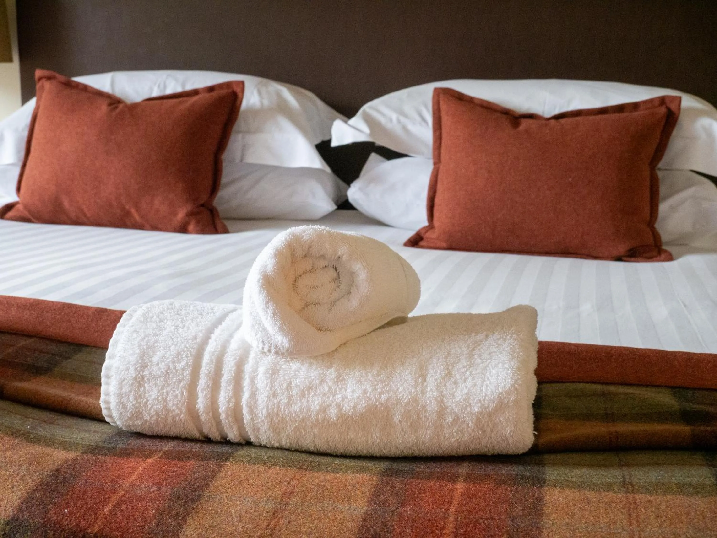 Bed in Elmers Court Hotel