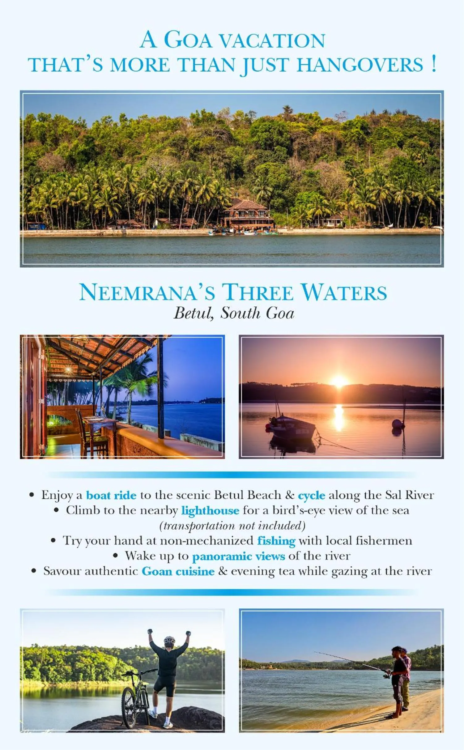 Activities in Neemrana's Three Waters