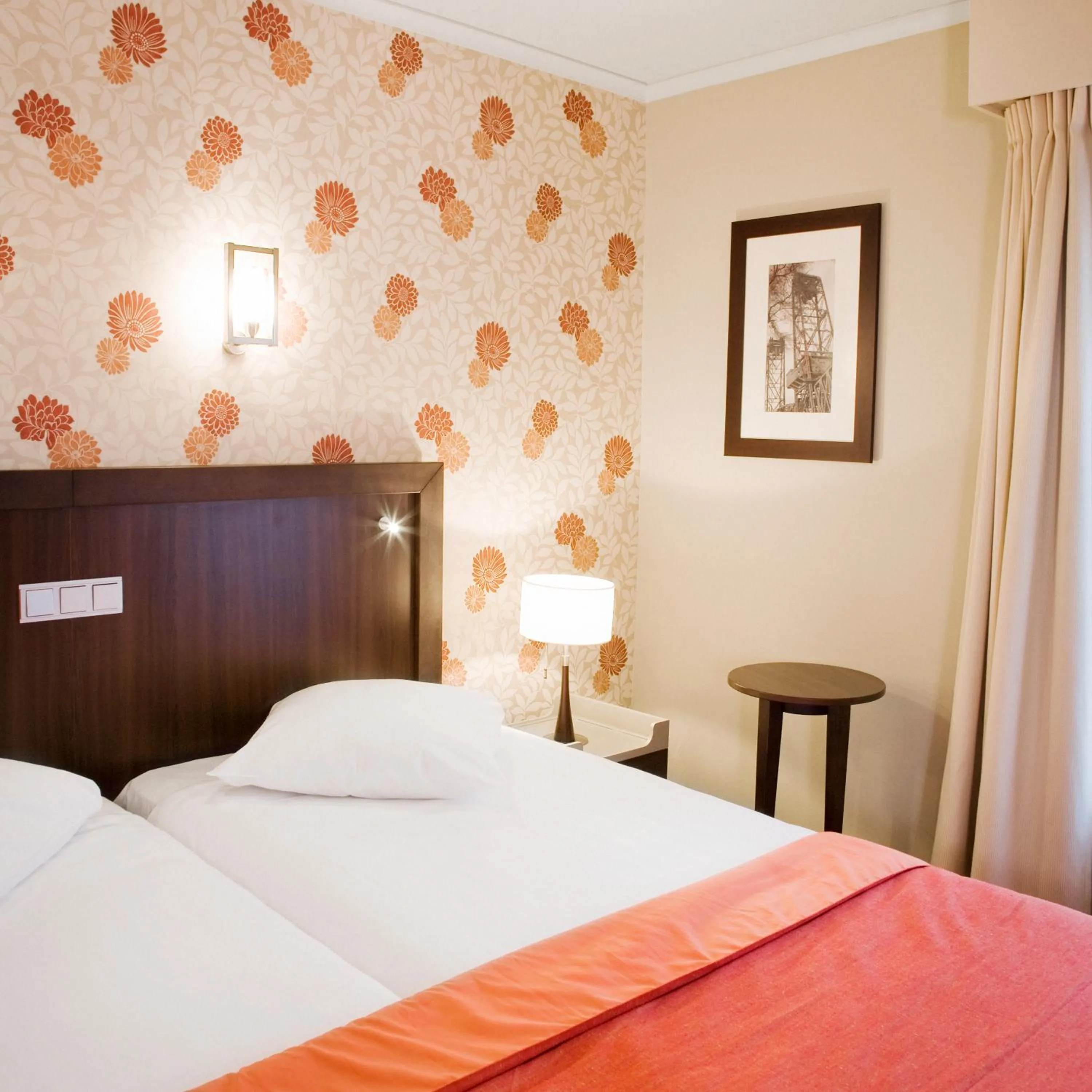 Bed in Hotel Van Walsum