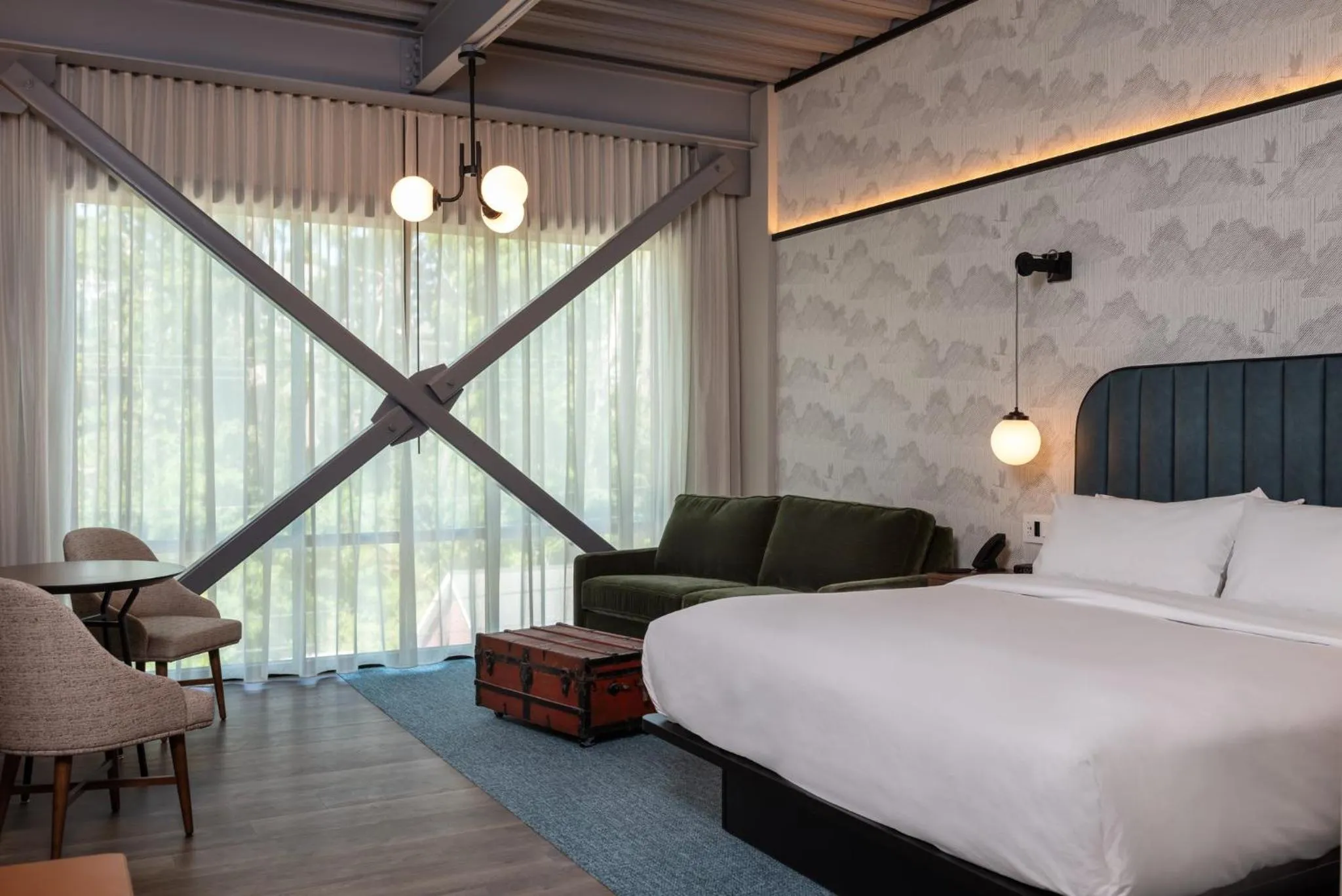 Photo of the whole room, Bed in voco James Newbury Hudson Valley by IHG