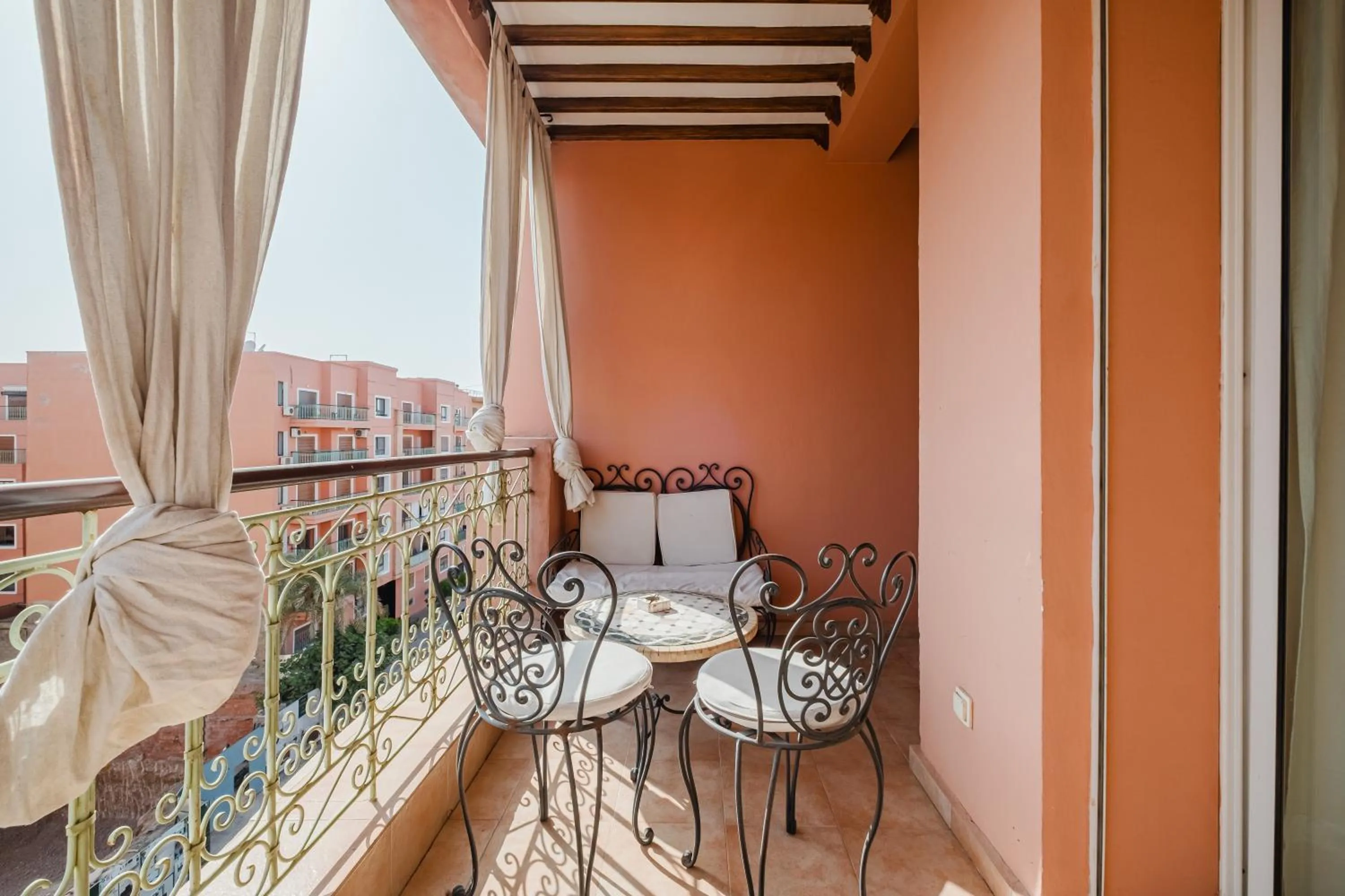 Balcony/Terrace in Amoud Apartments - Stylish Comfort at Residence Dyar Al Kheir