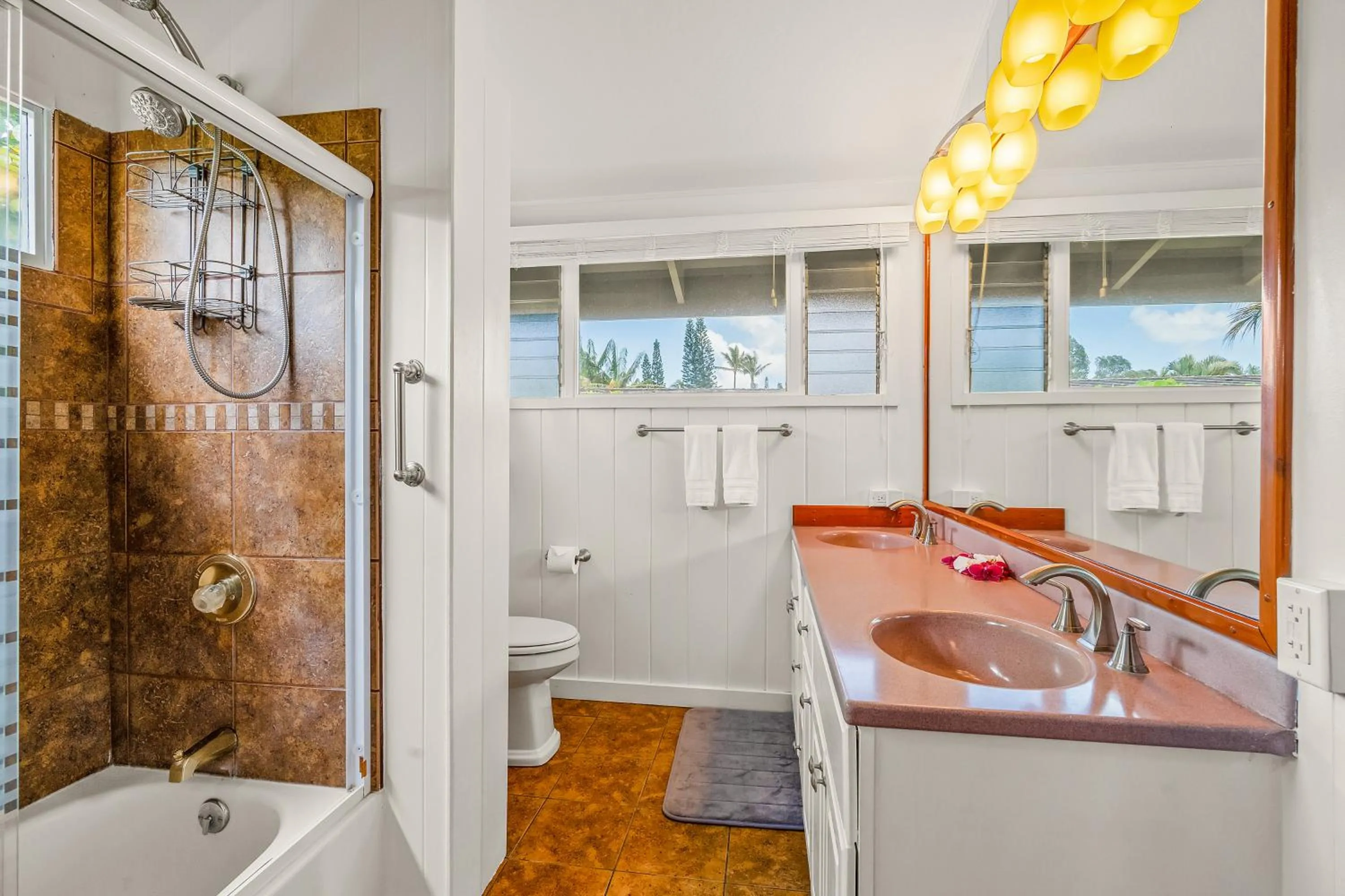 Bathroom in Emmalani 3BR Princeville Villa with Private Pool