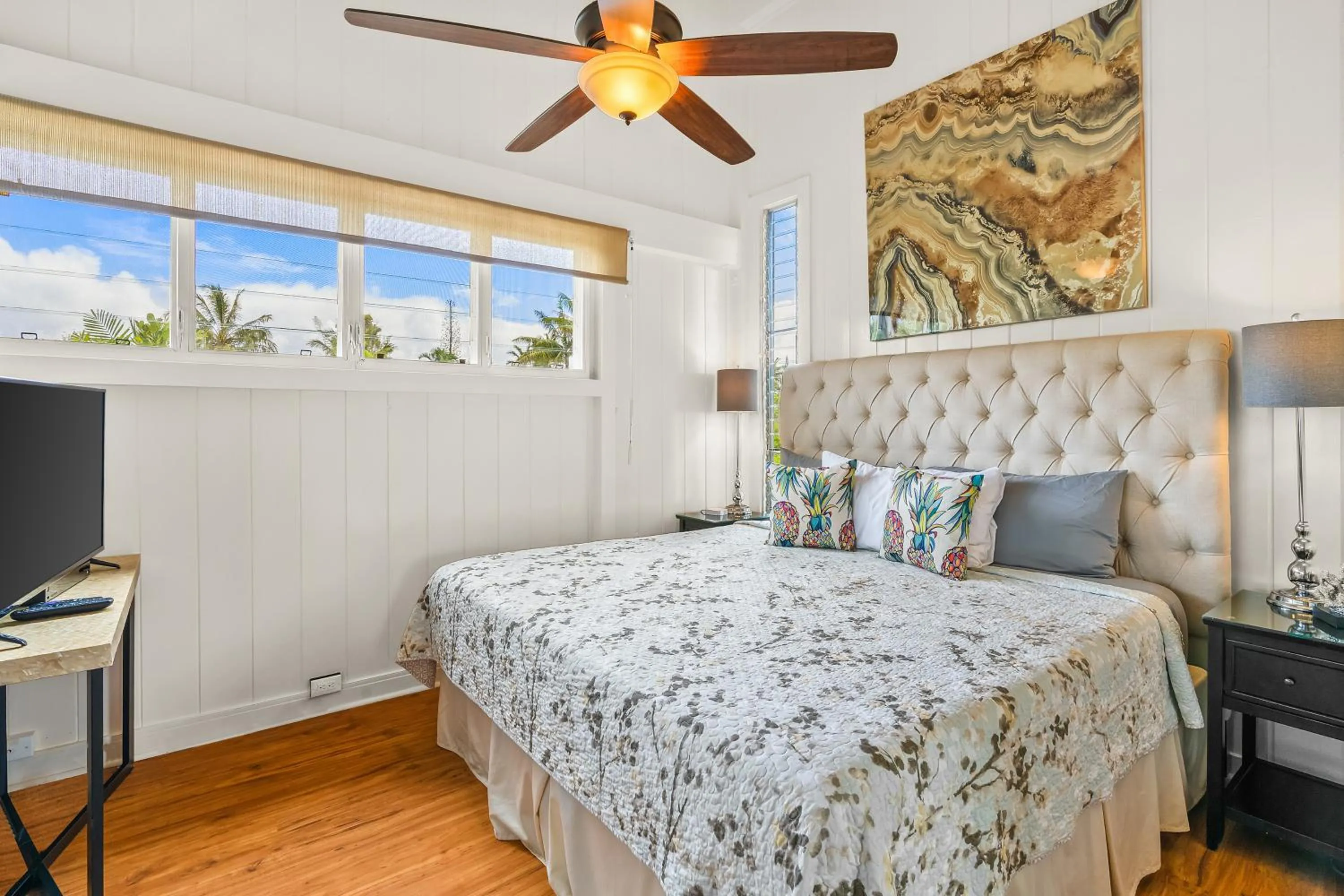 Bed in Emmalani 3BR Princeville Villa with Private Pool